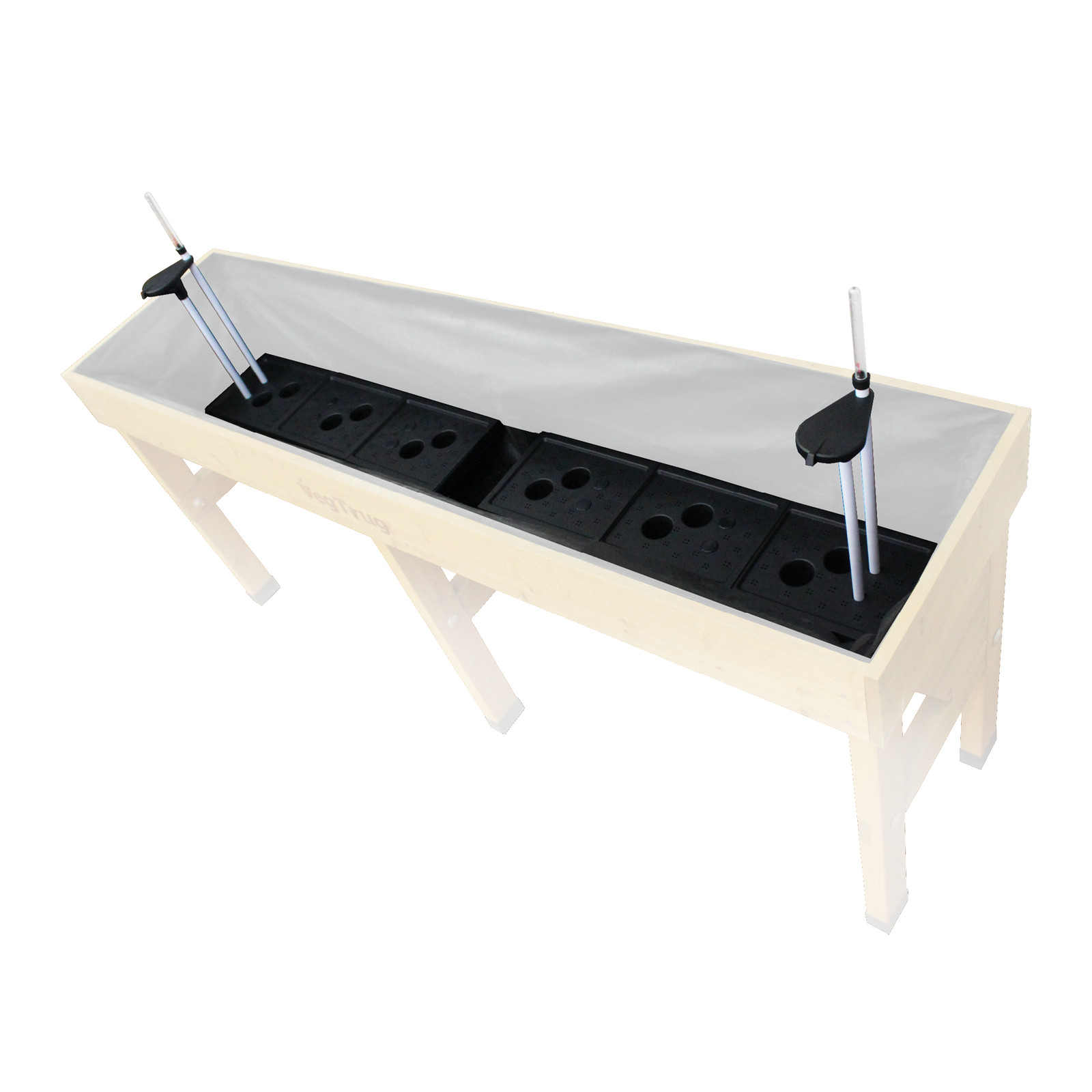 VegTrug  Self Watering Kit for Wall Hugger Medium 1.8m Raised Bed, Black