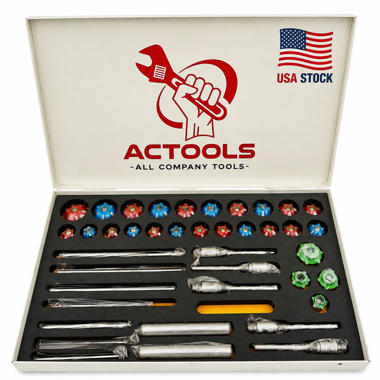 New Valve Carbide Seat Tipped Cutter 39 pcs Set For Vintage & Modern Car & Bikes