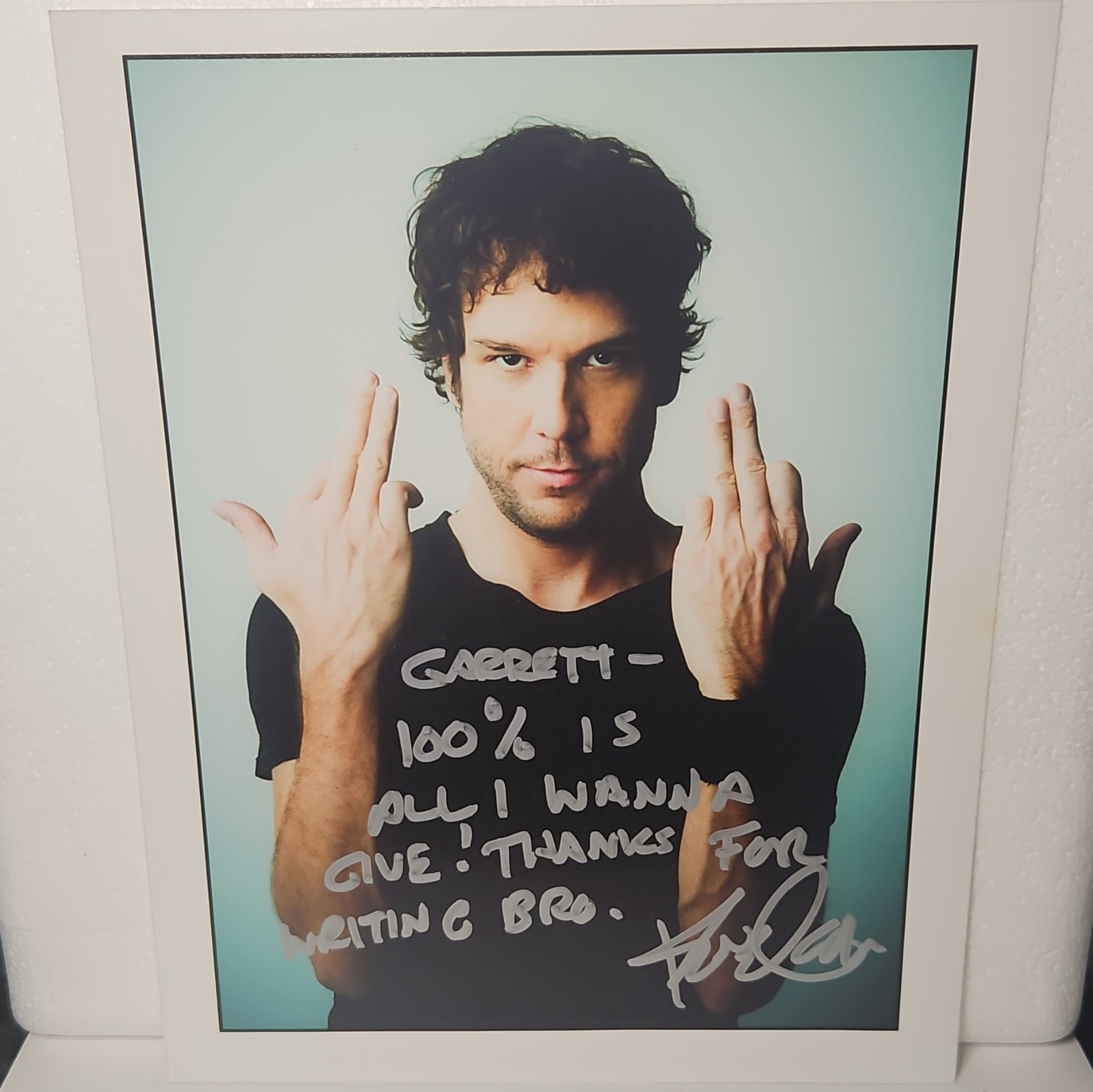 Signed Original Dane Cook Photograph Personalized Inscription Autographed Photo Signed Original Dane Cook Photograph Personalized Inscription Autographed Photo