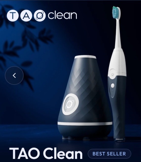 TAO Clean UMMA Diamond Sonic Electric Toothbrush w/ UV Base, Midnight Blue