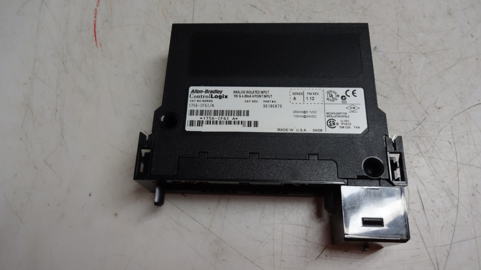 Allen Bradley 1756-IF6I ControlLogix Analog Isolated 6 Point Input Module 1.12