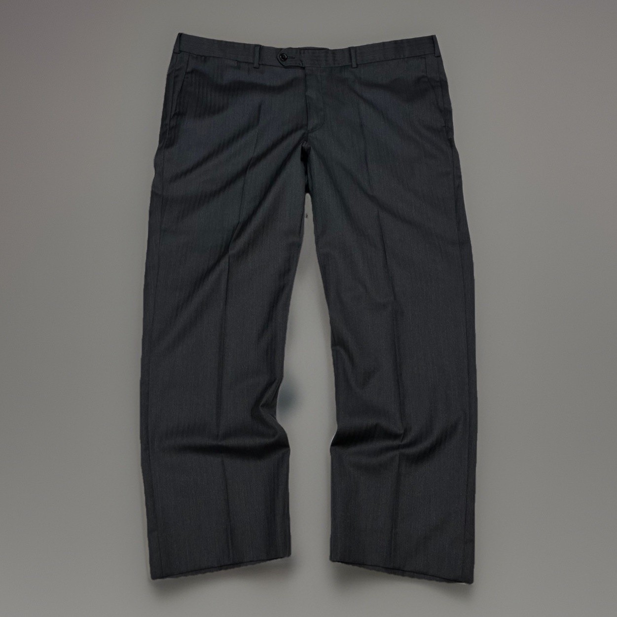 Coppley Drago Super 130s Wool Dress Pants Charcoal Herringbone 42x29 Canada