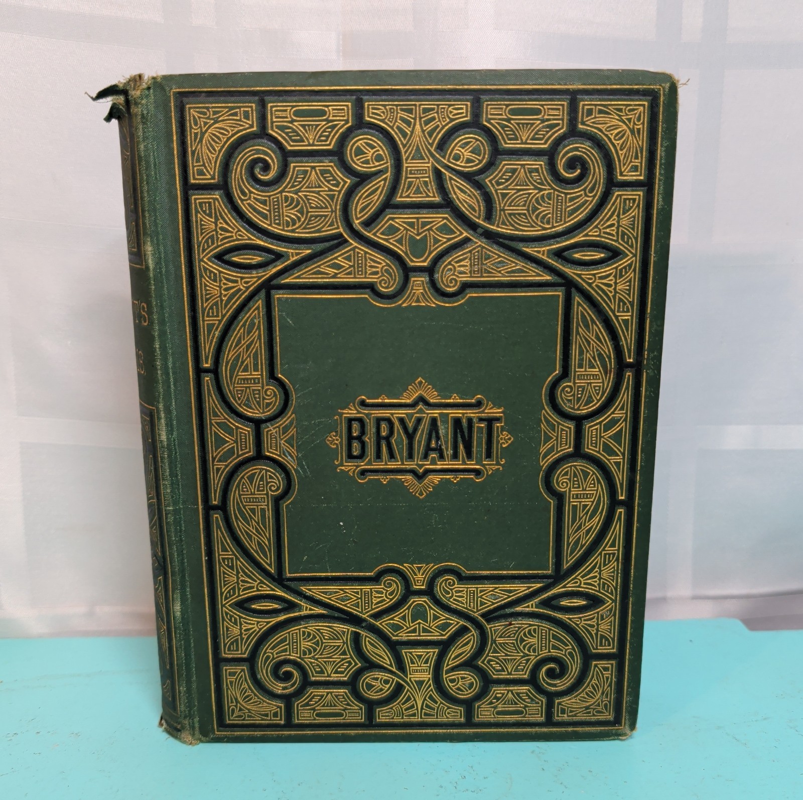Antique 1876 Poems by William Cullen Bryant Hardcover D Appleton Vintage Poetry