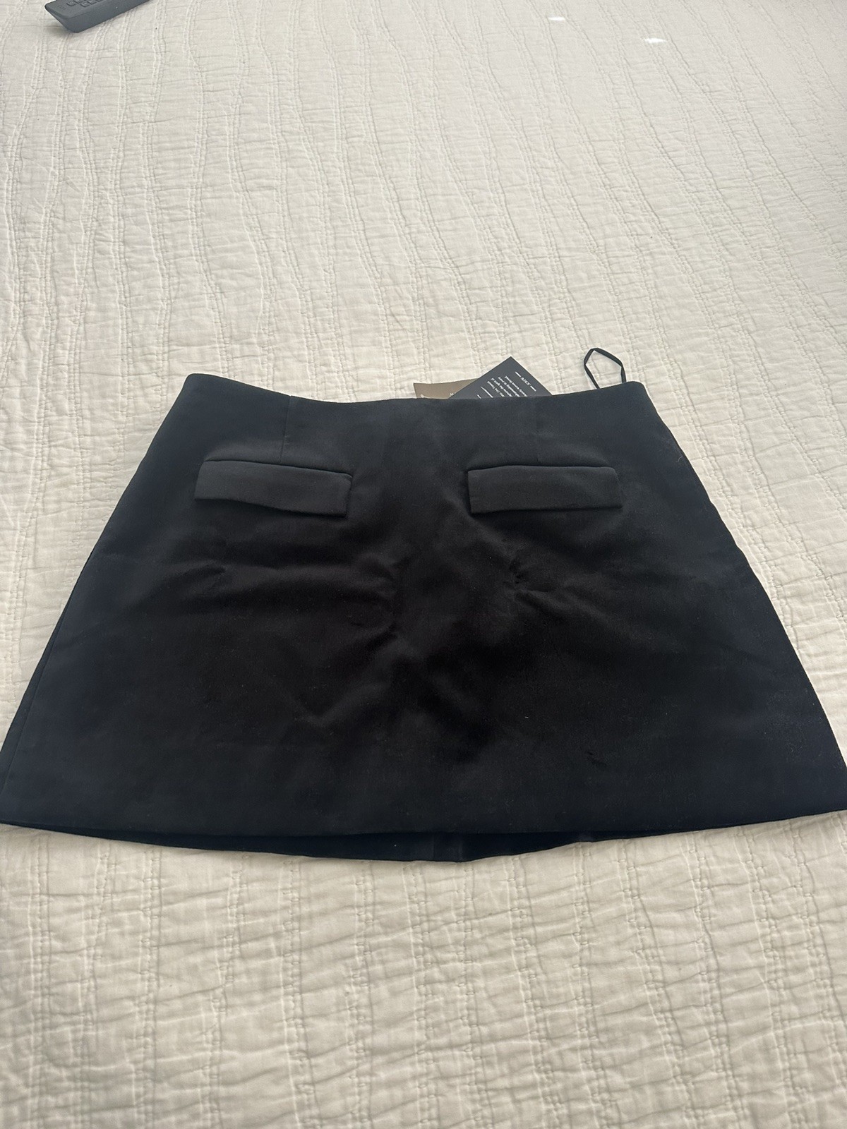 J Crew NWT black Velvet Mini Skirt 2 Ora Tessuti Italian Fabric NWT