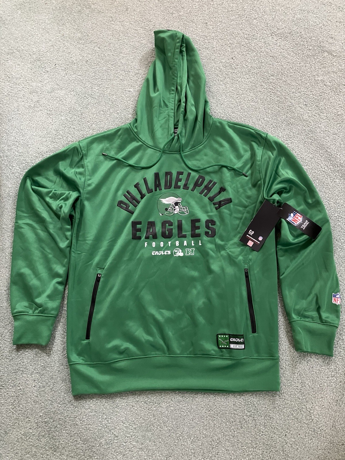 NWT Men's Ultra Game Philadelphia Eagles Green Sweatshirt Hoodie M, L, XL,2XL NWT Men's Ultra Game Philadelphia Eagles Green Sweatshirt Hoodie M, L, XL,2XL