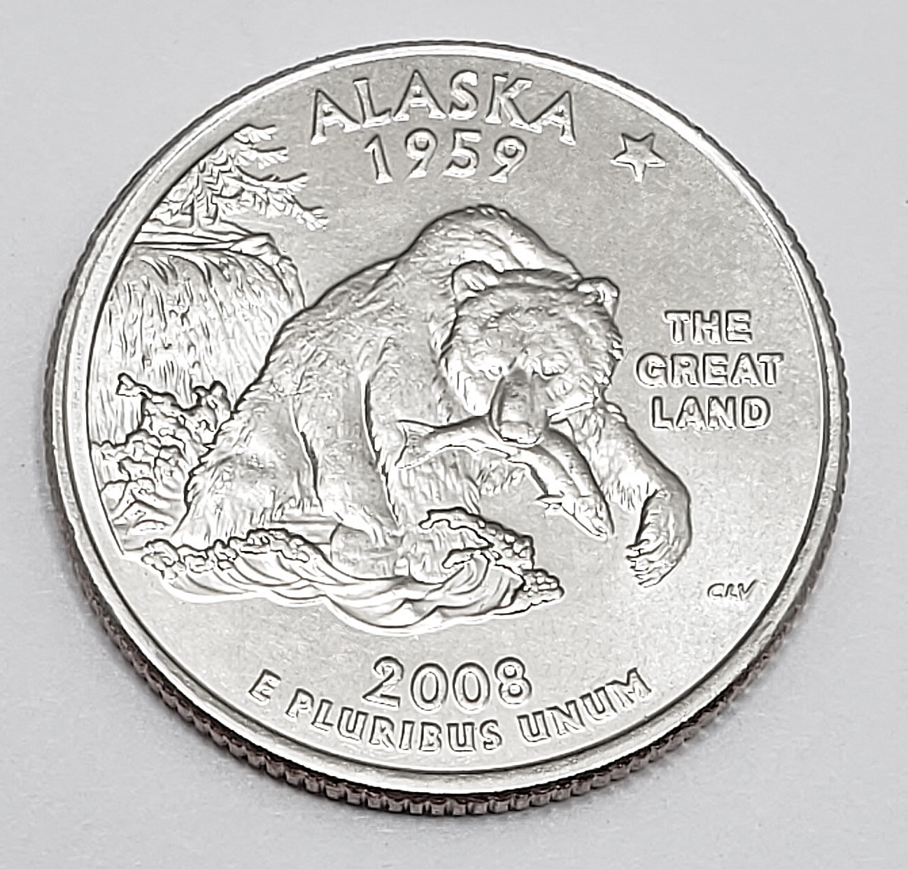 2008 D Alaska State Quarter AVE CIRCULATED **FREE SHIPPING**