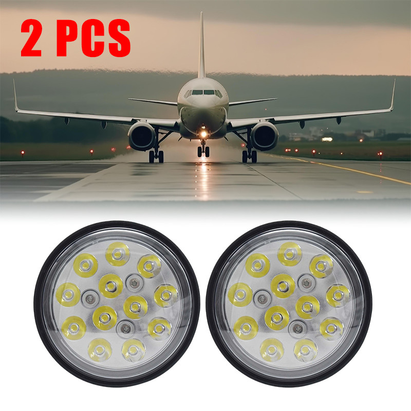 Pair 12-24V PAR 36 For Aircraft Led Sealed beam 4313,4591 LED Landing Spot Light