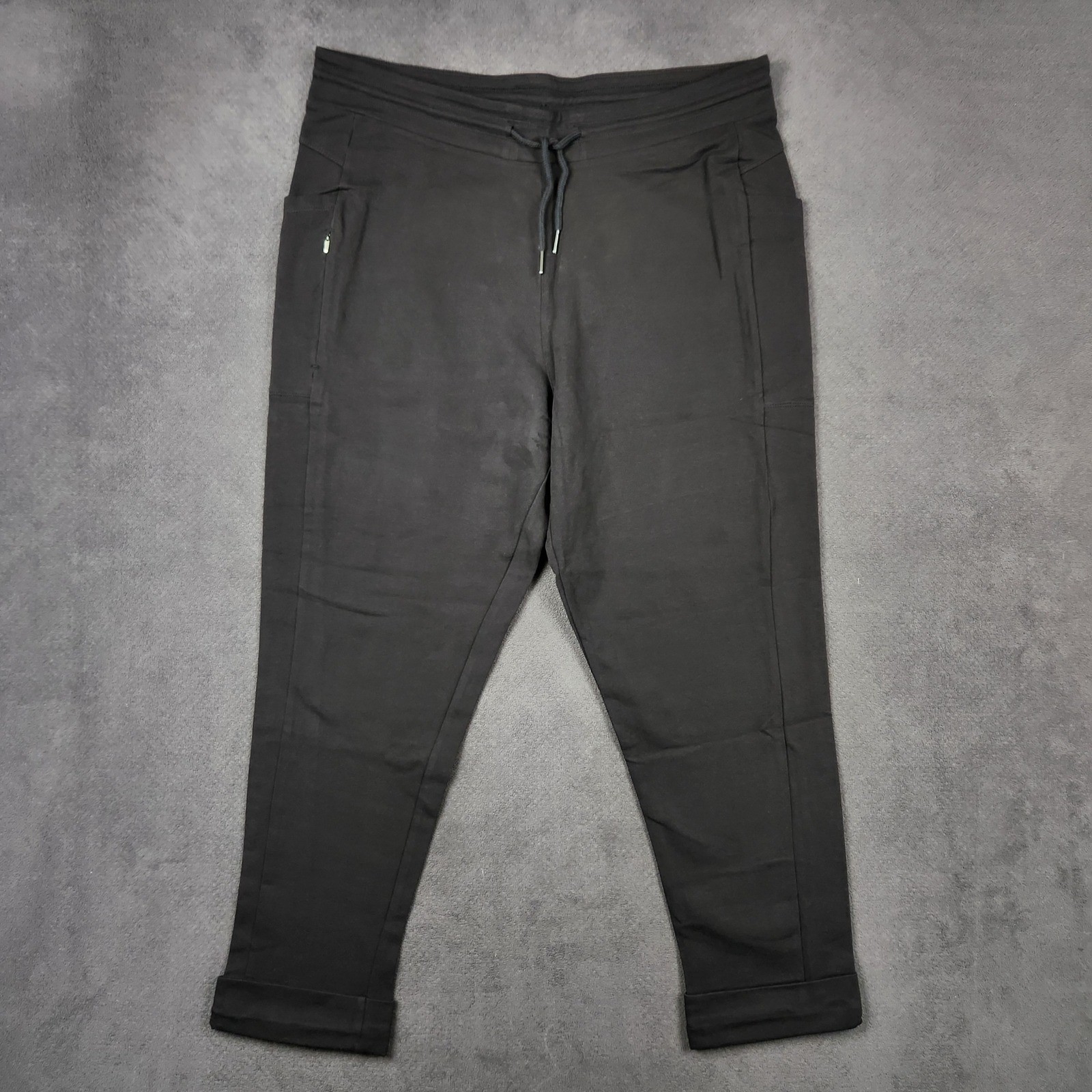 Patagonia Roaming Joggers Womens Large Black Organic Cotton Slim Taper 21185 NEW