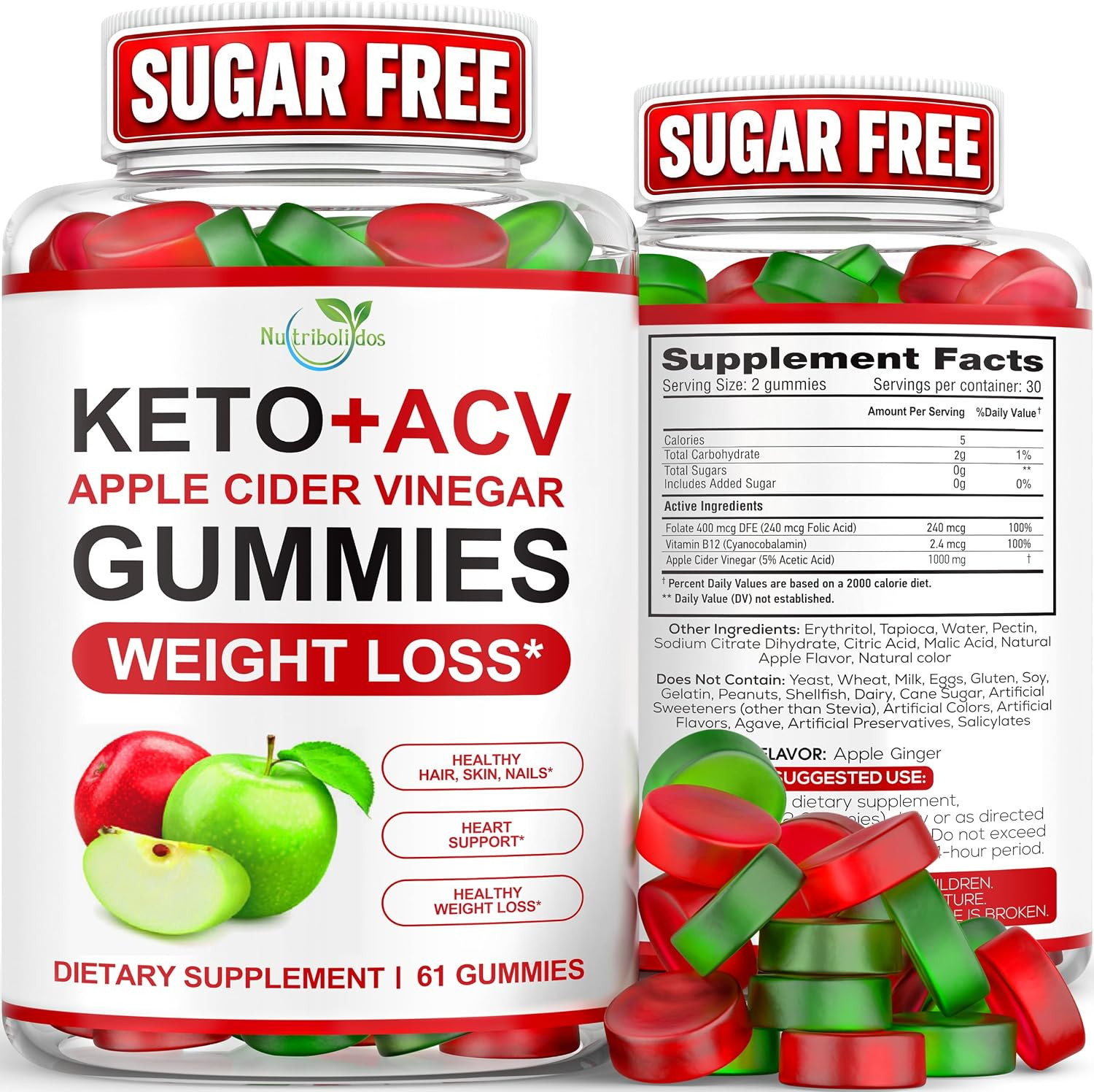 Keto ACV Gummies - Zero Sugar - Advanced Weight Loss Supplement