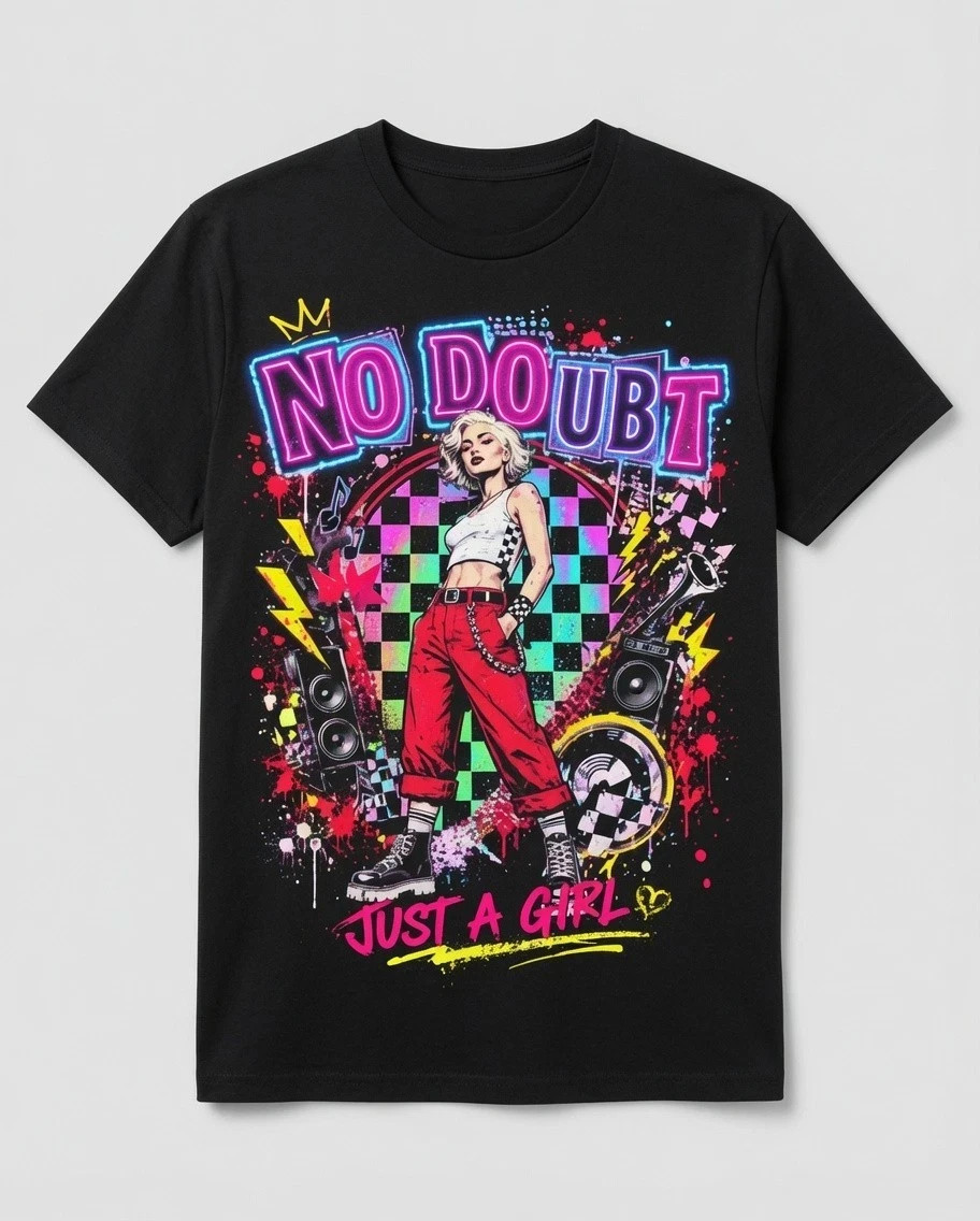 No Doubt Just A Girl T-Shirt Vintage 90s Rock Band Tee