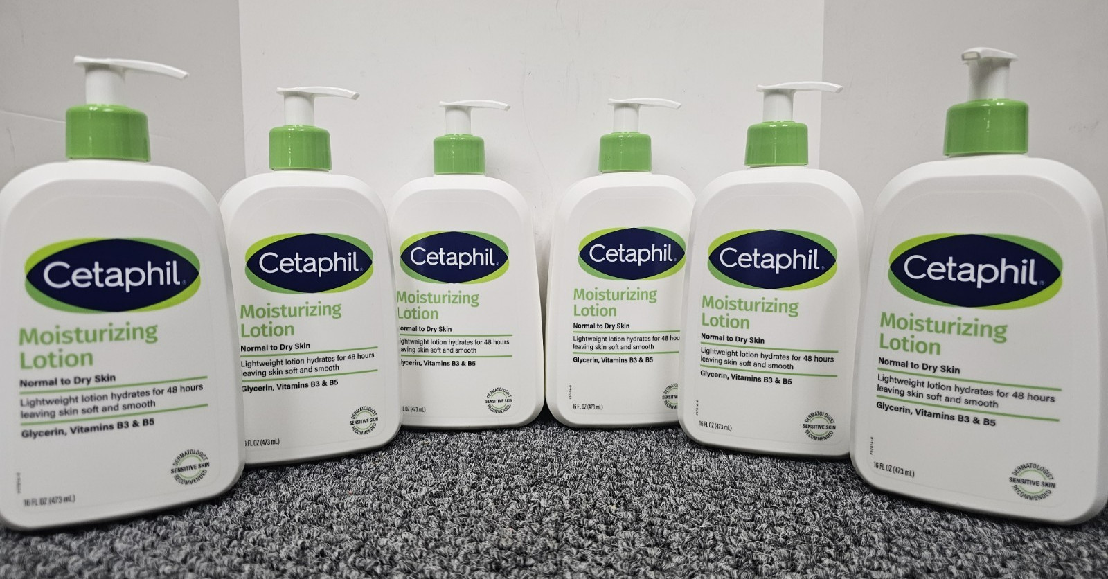 lot of SIX, Cetaphil - Moisturizing Lotion 16 Fl Oz /each Normal to Dry Skin lot of SIX, Cetaphil - Moisturizing Lotion 16 Fl Oz /each Normal to Dry Skin
