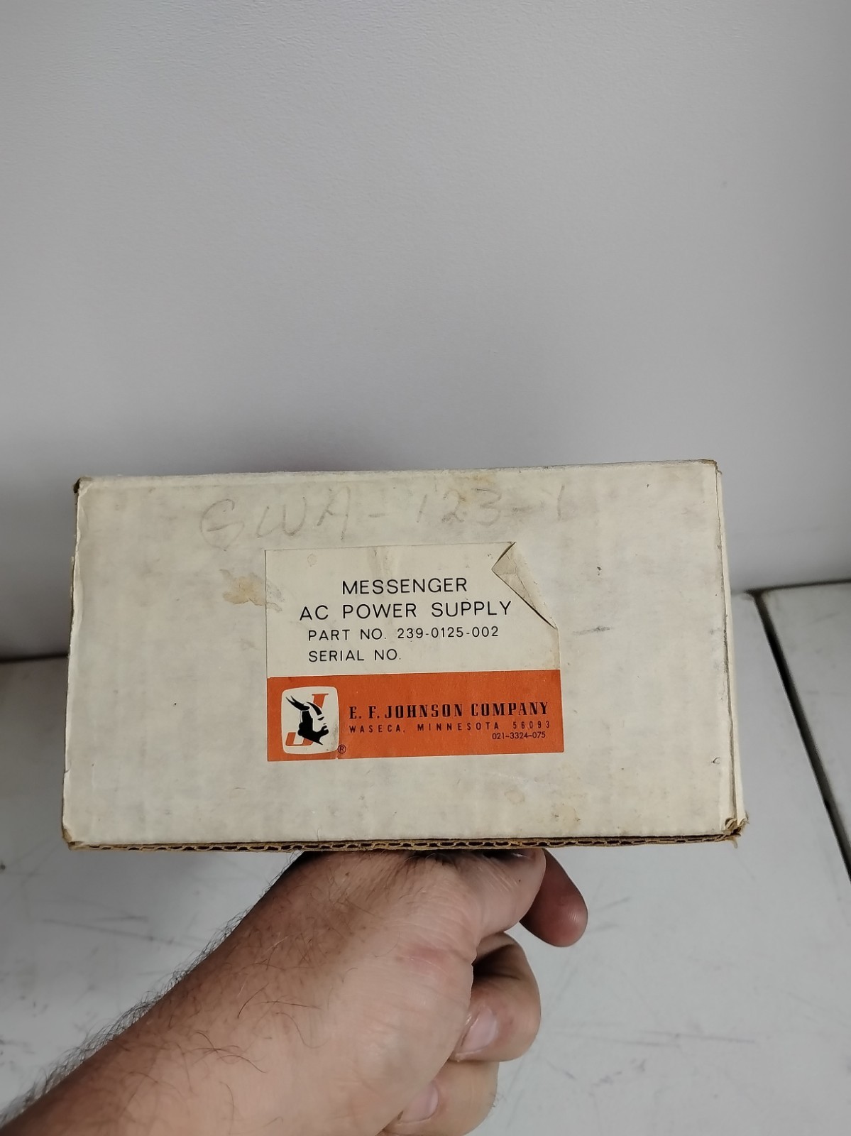 Vintage NOS E.F. Johnson Messenger AC Power Supply 239-0125-003 Open Box