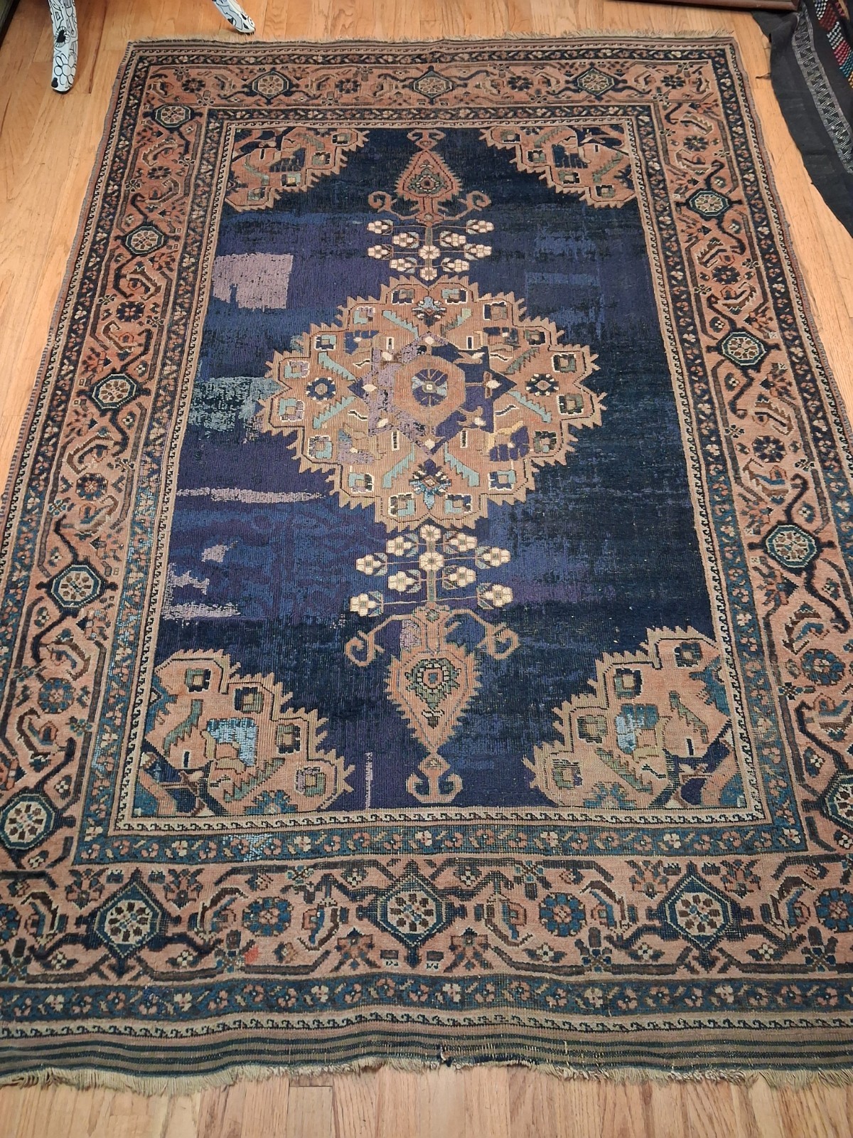 Semi-Antique Turkish Taspinar Area Rug, Hand-Knotted Wool, 5\'x7\'5 Semi-Antique Turkish Taspinar Area Rug, Hand-Knotted Wool, 5\'x7\'5