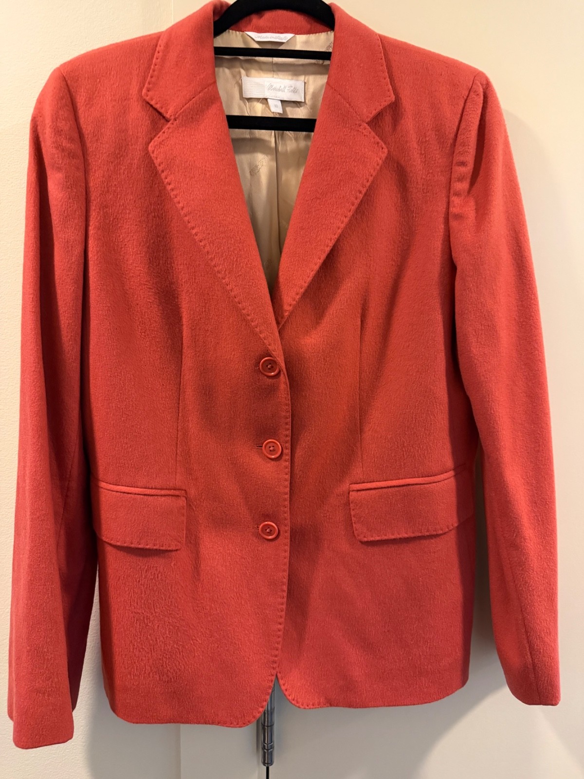 Vintage Burnt Orange 100% Camel Hair (Marshall Field’s) Blazer