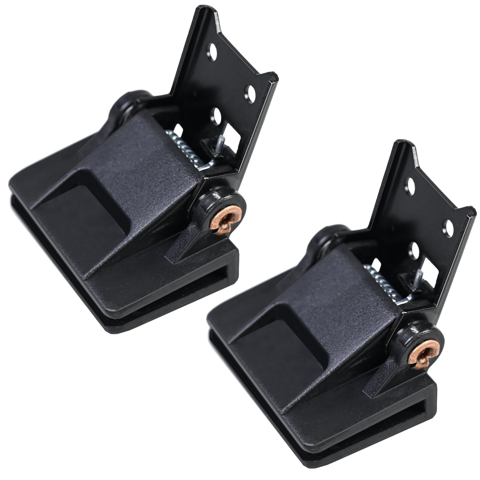 2Pcs Turntable Dust Cover Hinge Part - Black Metal Alloy for Yamaha P-200