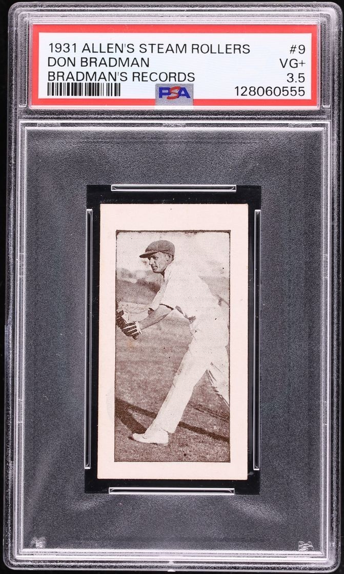 1931 Allen\'s Steam Rollers Donald Don Bradman Steam Rollers Cricket Card Ogden\'s 1931 Allen\'s Steam Rollers Donald Don Bradman Steam Rollers Cricket Card Ogden\'s