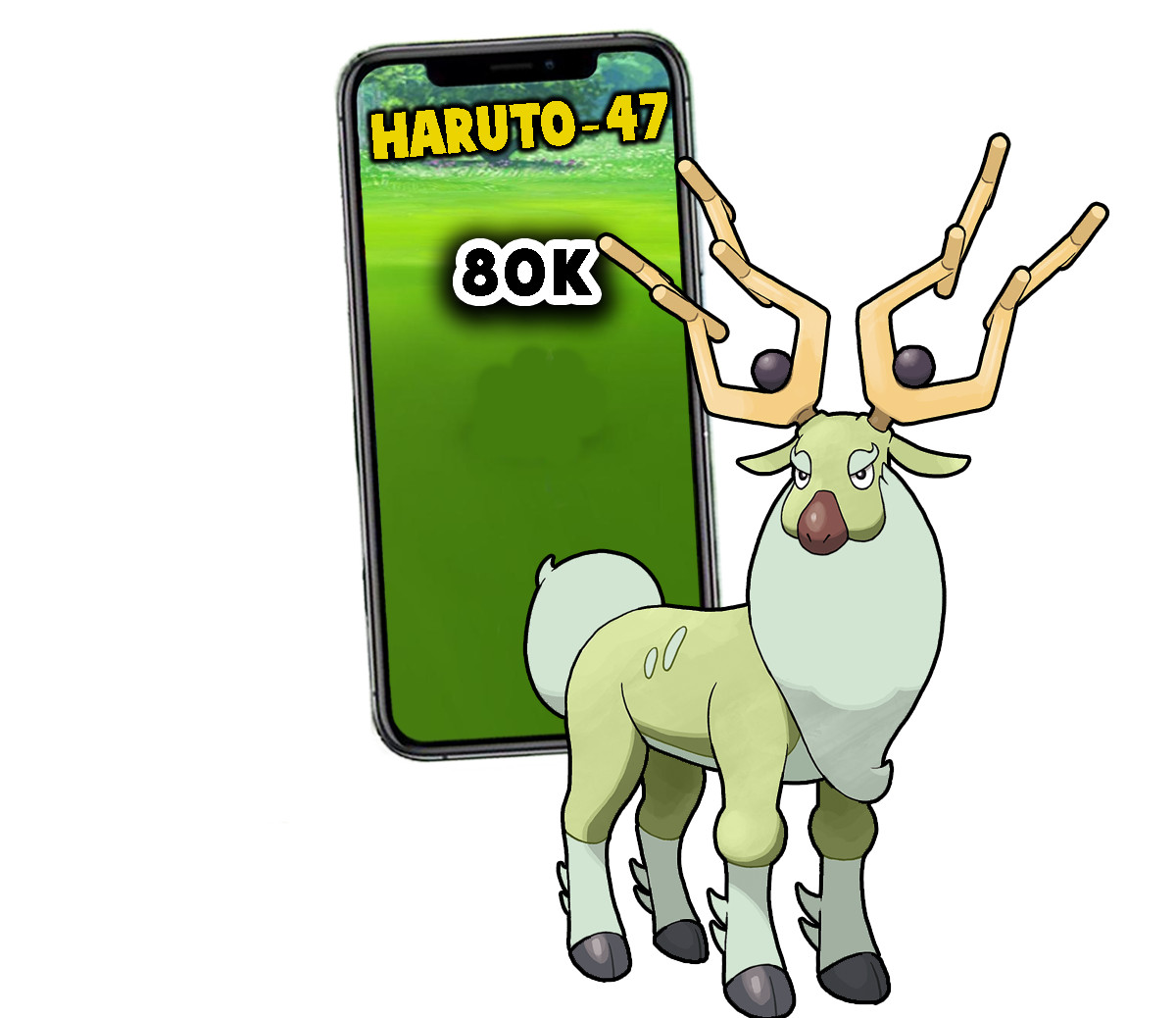 Pokemon Shiny Wyrdeer Mini P T C 80k+
