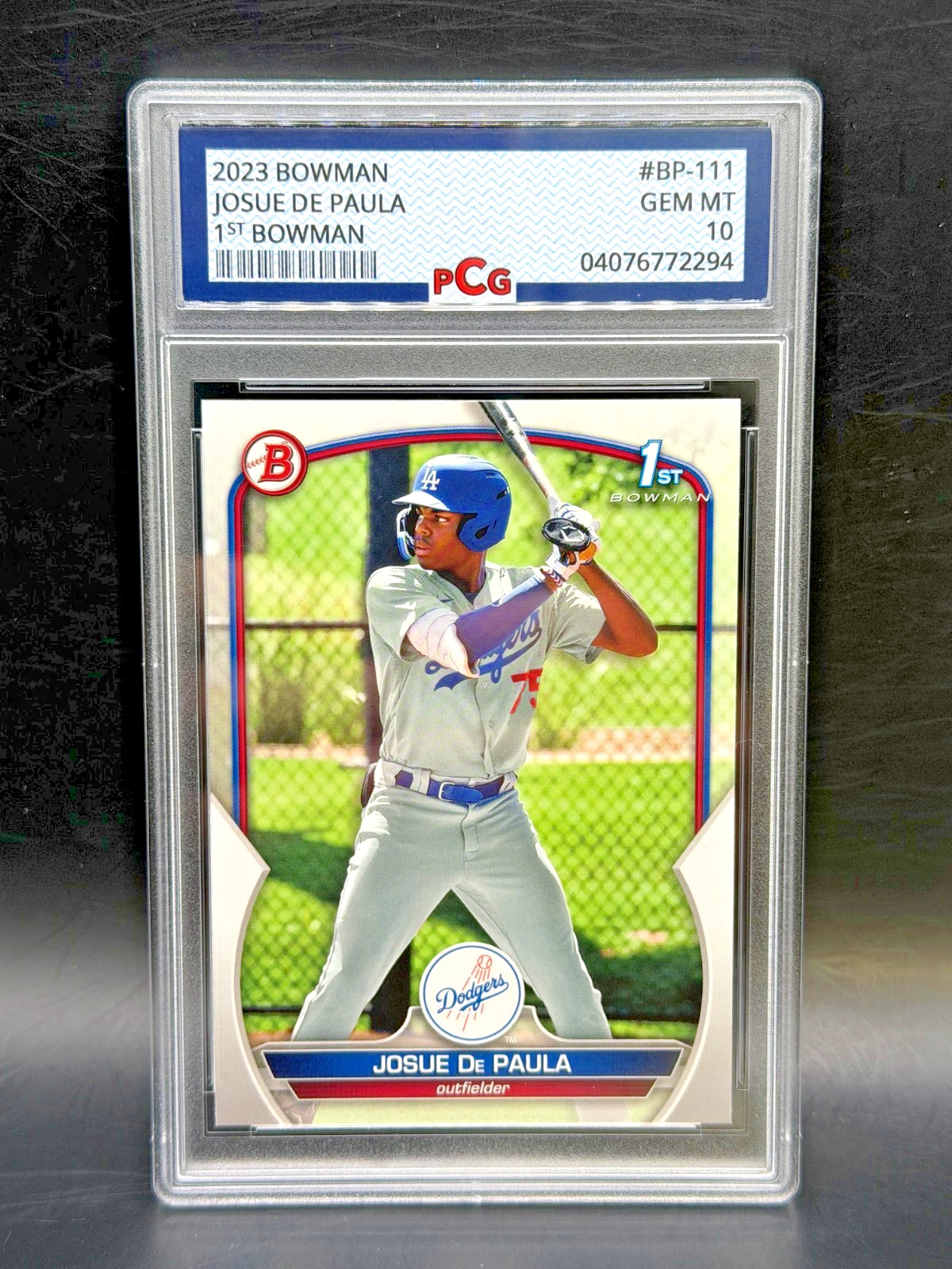 2023 Bowman Josue de Paula Prospects 1st Bowman PCG 10 Gem Mint BP-111 Dodgers