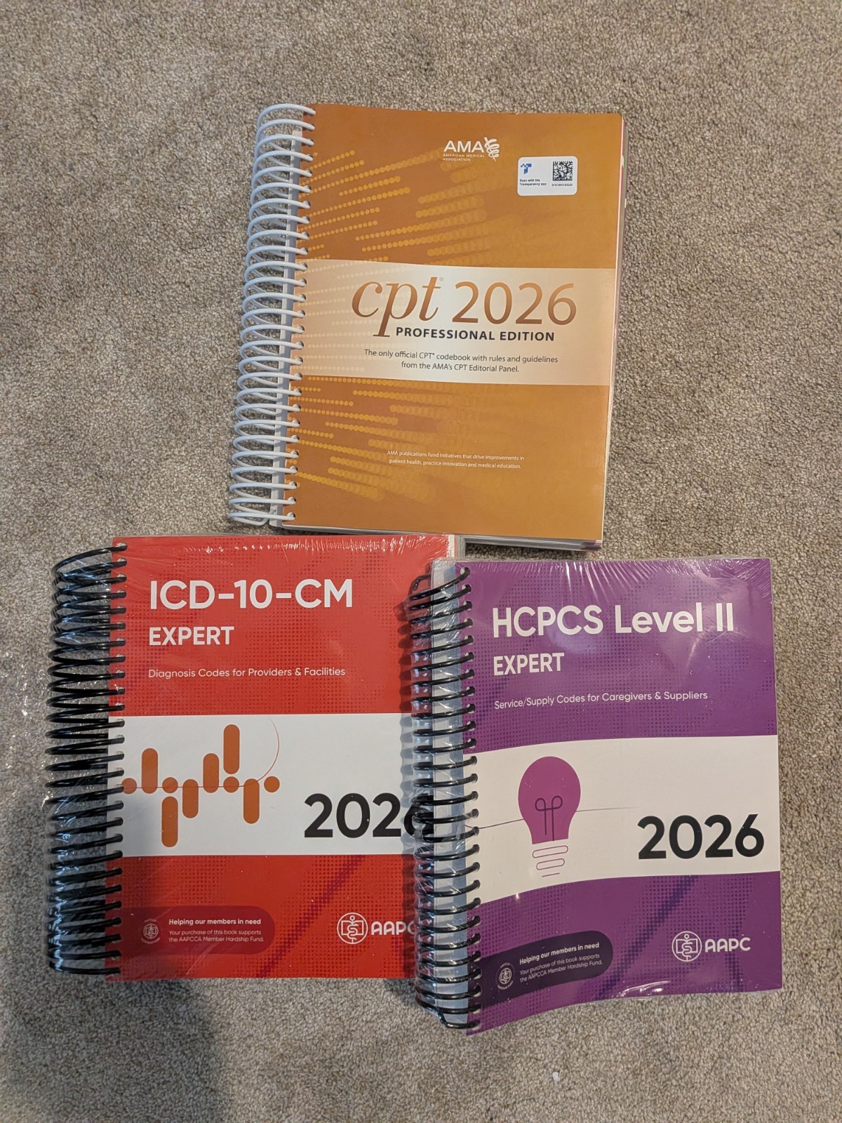 2026 CPT ICD-10-CM HCPCS Medical Coding Books Bundle AAPC AMA CPC NEW 2026 CPT ICD-10-CM HCPCS Medical Coding Books Bundle AAPC AMA CPC NEW