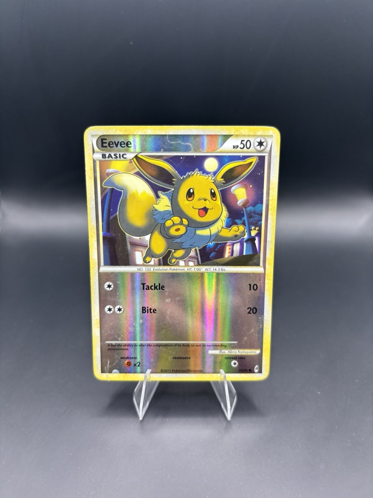 Eevee #56/95 Common Call of Legends 2011 Pokemon Reverse Holo - DMG