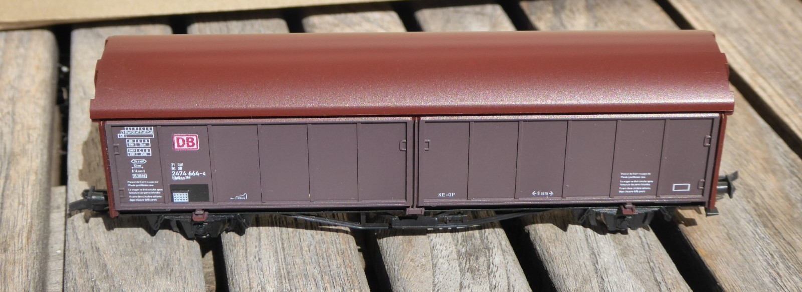 Tillig PSK TT Sliding Freight Wagon Hbillns DB Epoch 5/6