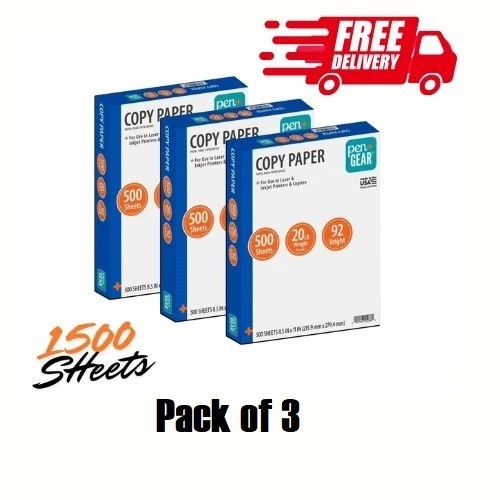 1500 Sheets - Copy Paper, 8.5\