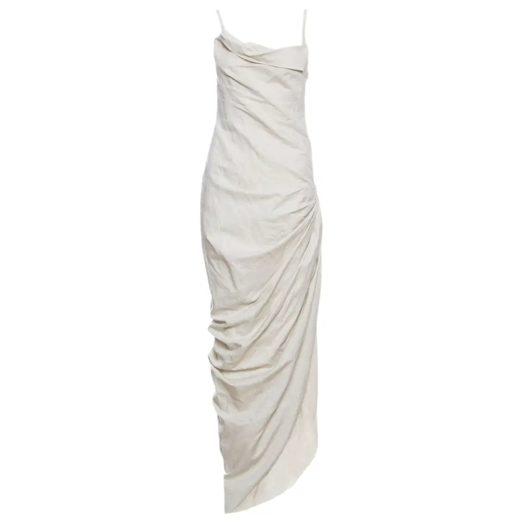 Jacquemus Women\'s Sculptural Mini Dress in Natural – Size 36