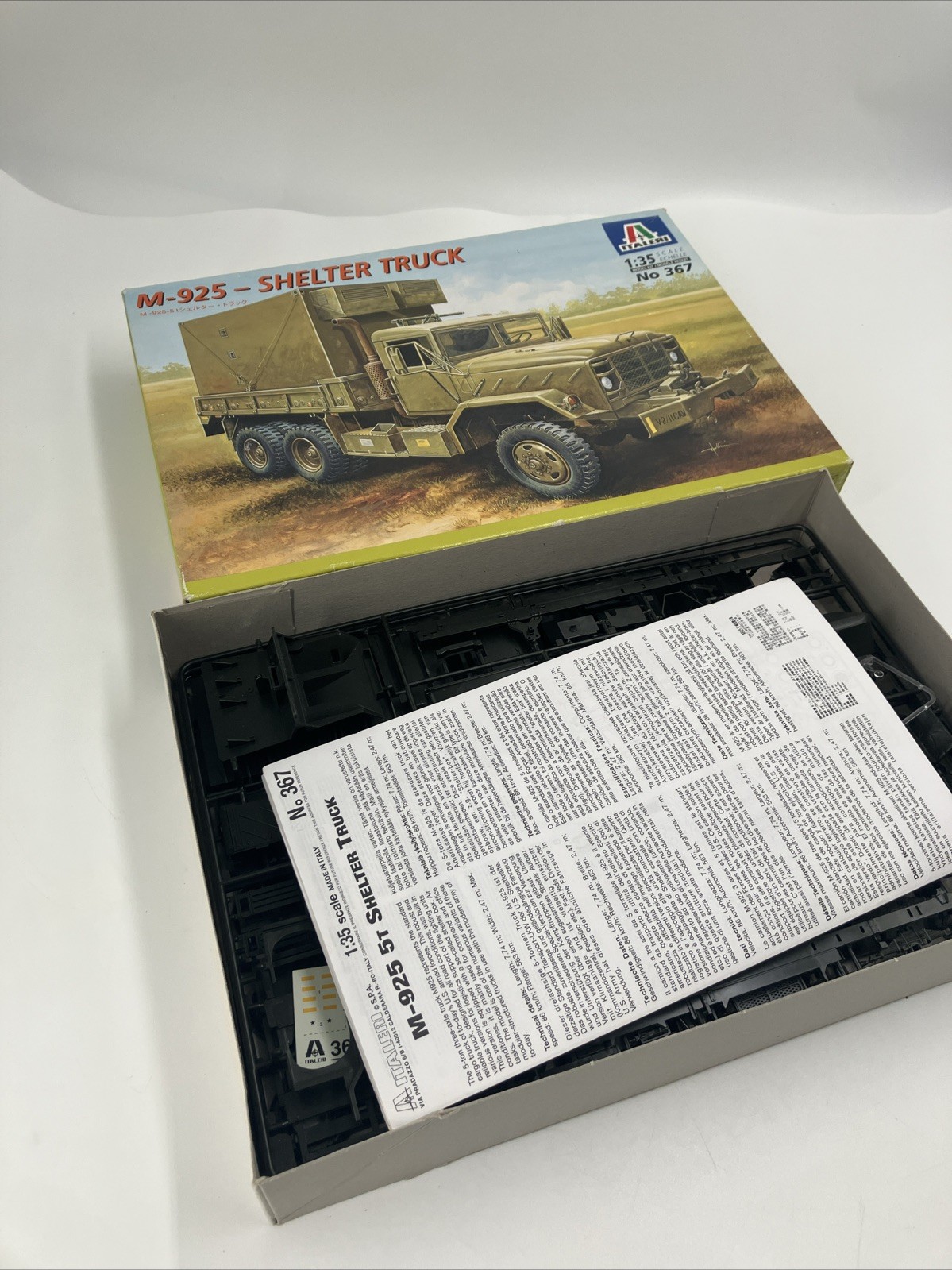 Italeri 1/35 Scale M-925 - Shelter Truck Military Model Kit Ships Fast