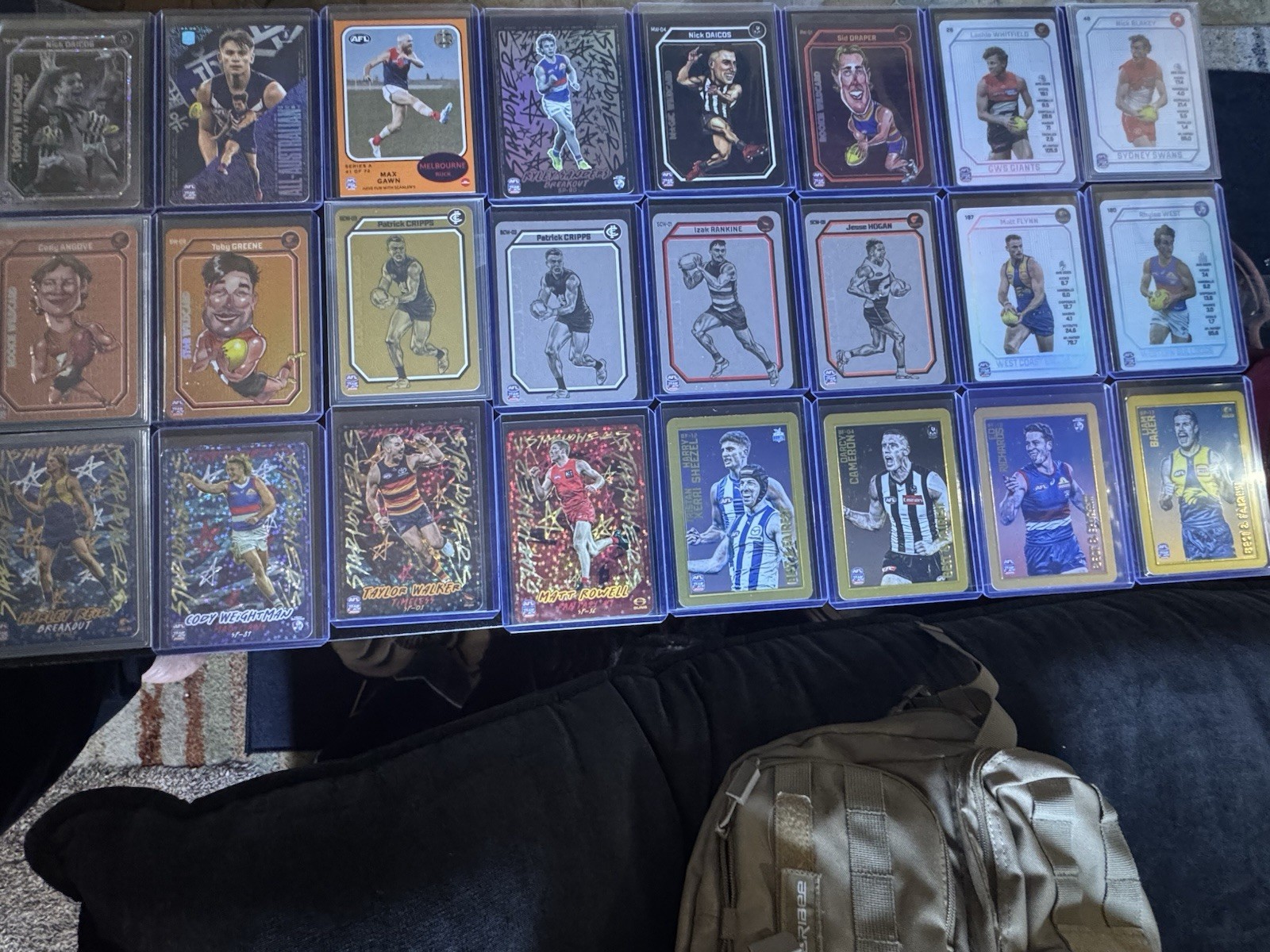 AFL Teamcoach 2025 AFL 100s of Cards Lot Majestic/Trophy WC/Breakout Parallel