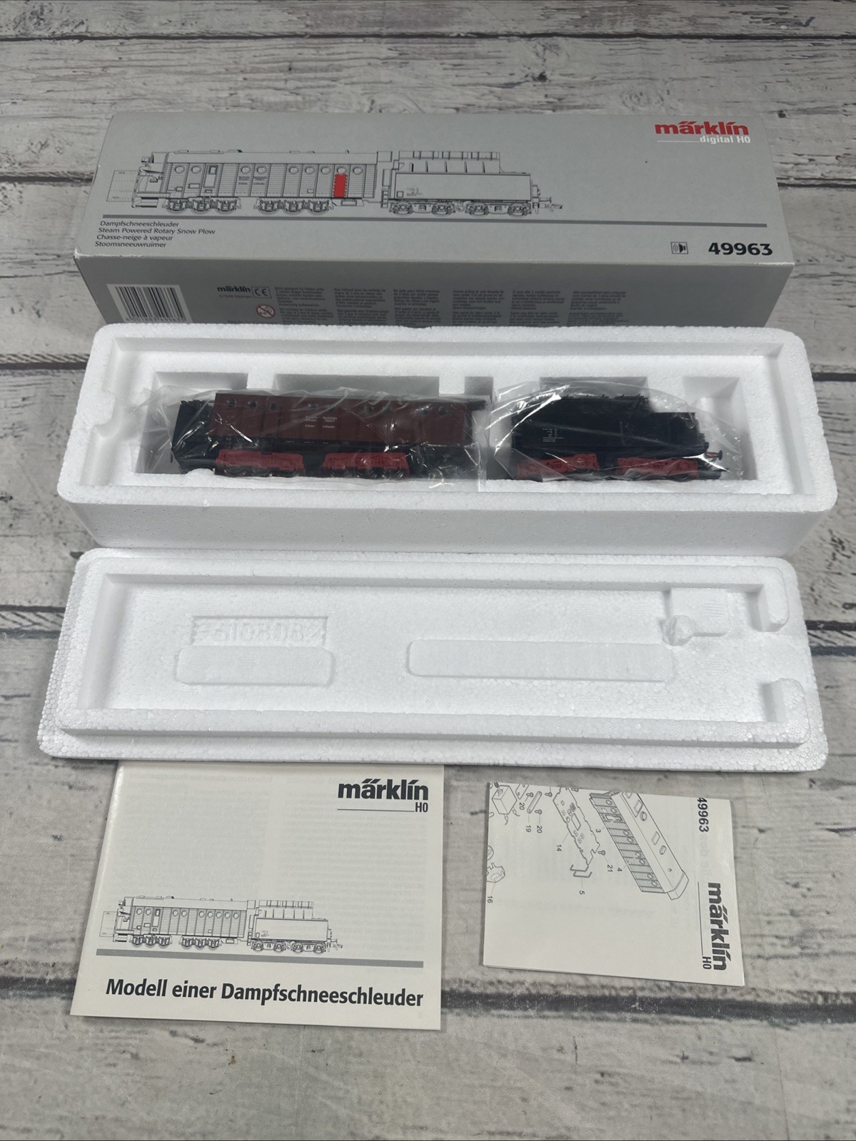 Märklin H0 49963 DRG Rotary Snow Plow Digital Sound Model NIB AS IS Rare