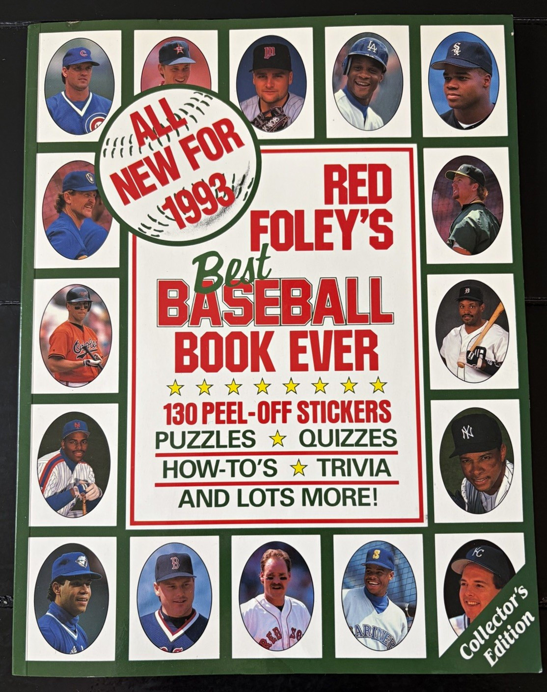 Red Foley’s Best Baseball Book Ever 1993 MLB Activity book, 130 stickers, Unused Red Foley’s Best Baseball Book Ever 1993 MLB Activity book, 130 stickers, Unused