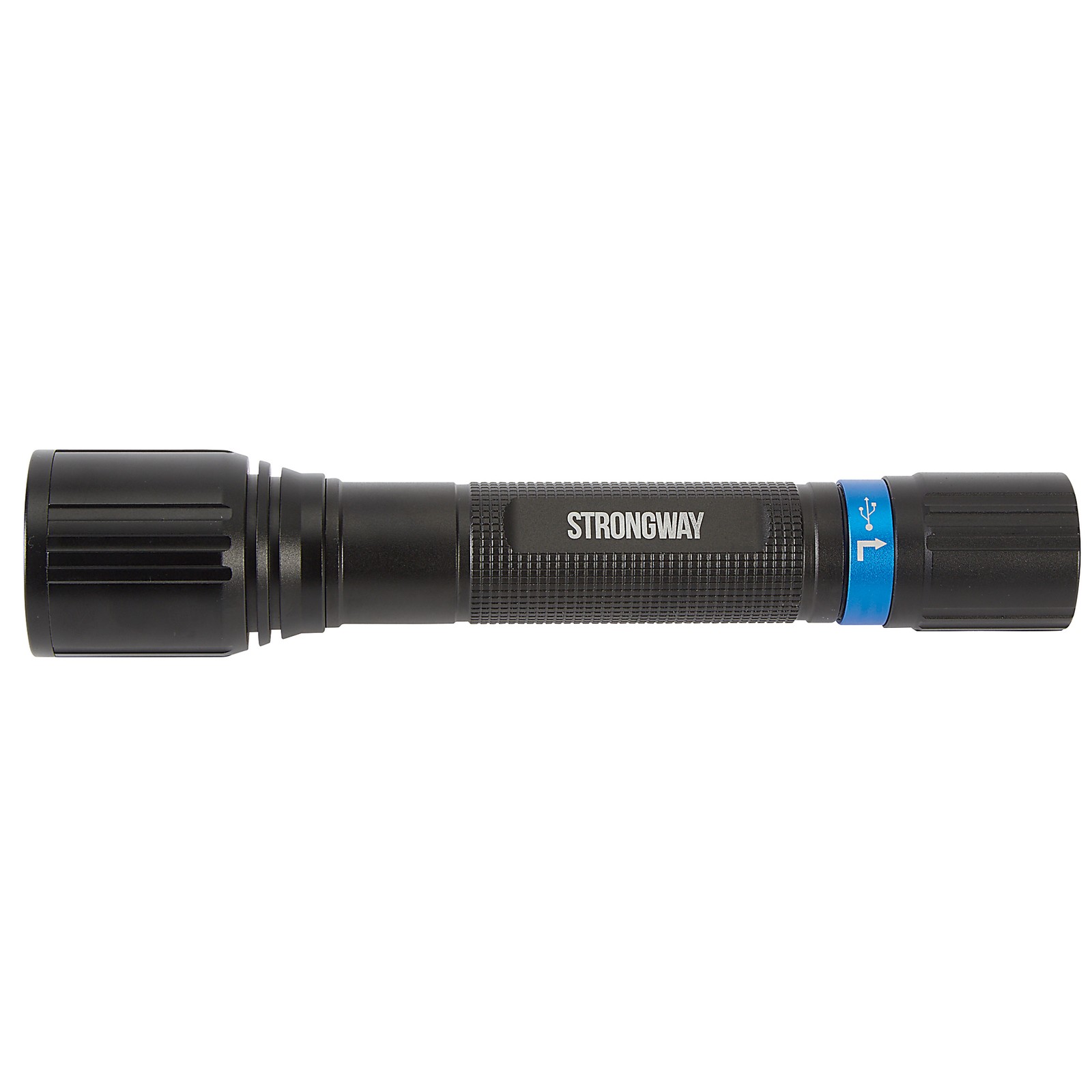 Strongway Dual-Power Rechargeable Flashlight, 1500 Lumens, LED, 656ft. Beam Strongway Dual-Power Rechargeable Flashlight, 1500 Lumens, LED, 656ft. Beam