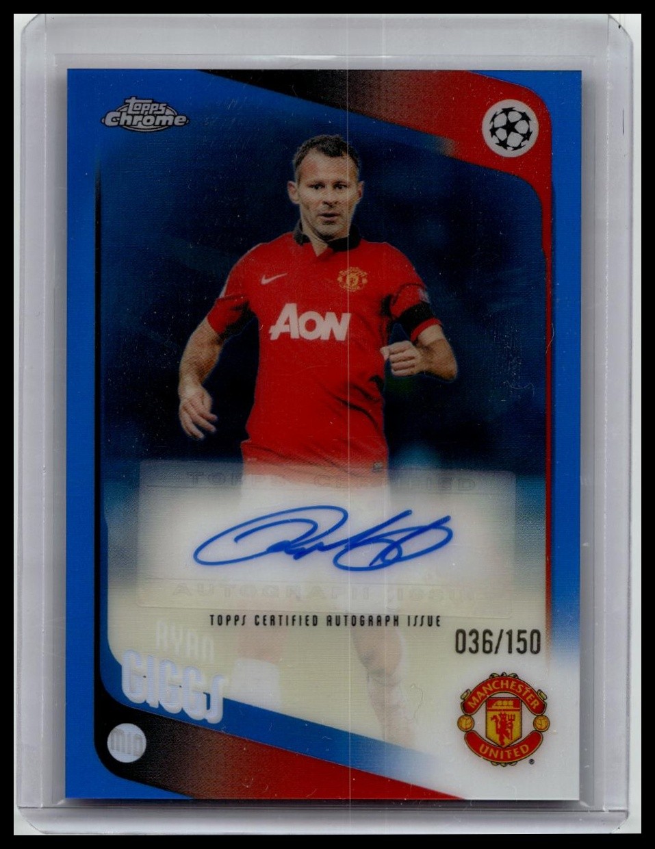 2025-26 Topps Chrome  Ryan Giggs #CLA-RG  Auto Blue #/150