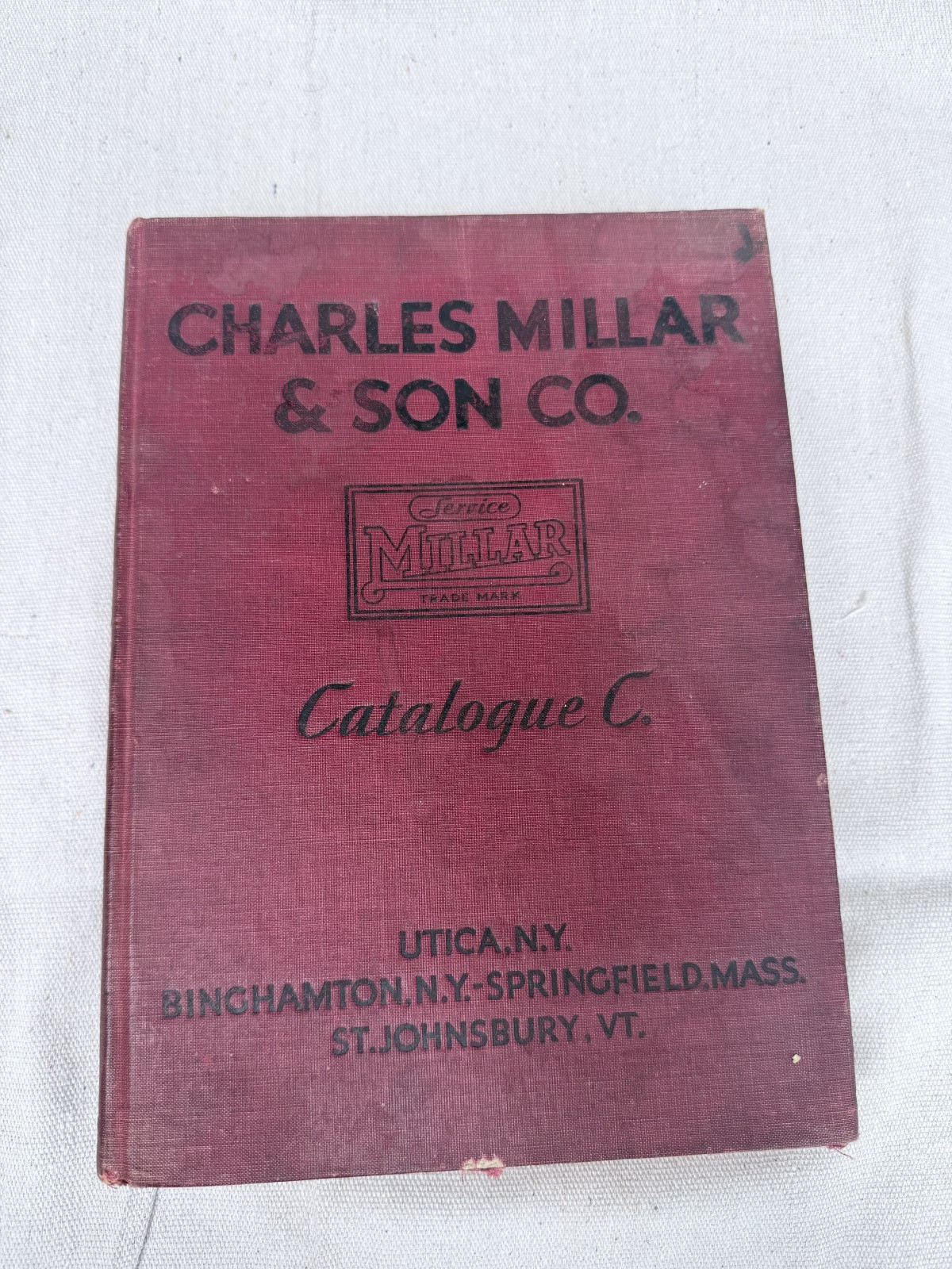 1931 Charles Millar & Son Catalogue C Utica NY Plumbing Hardware Trade Catalog