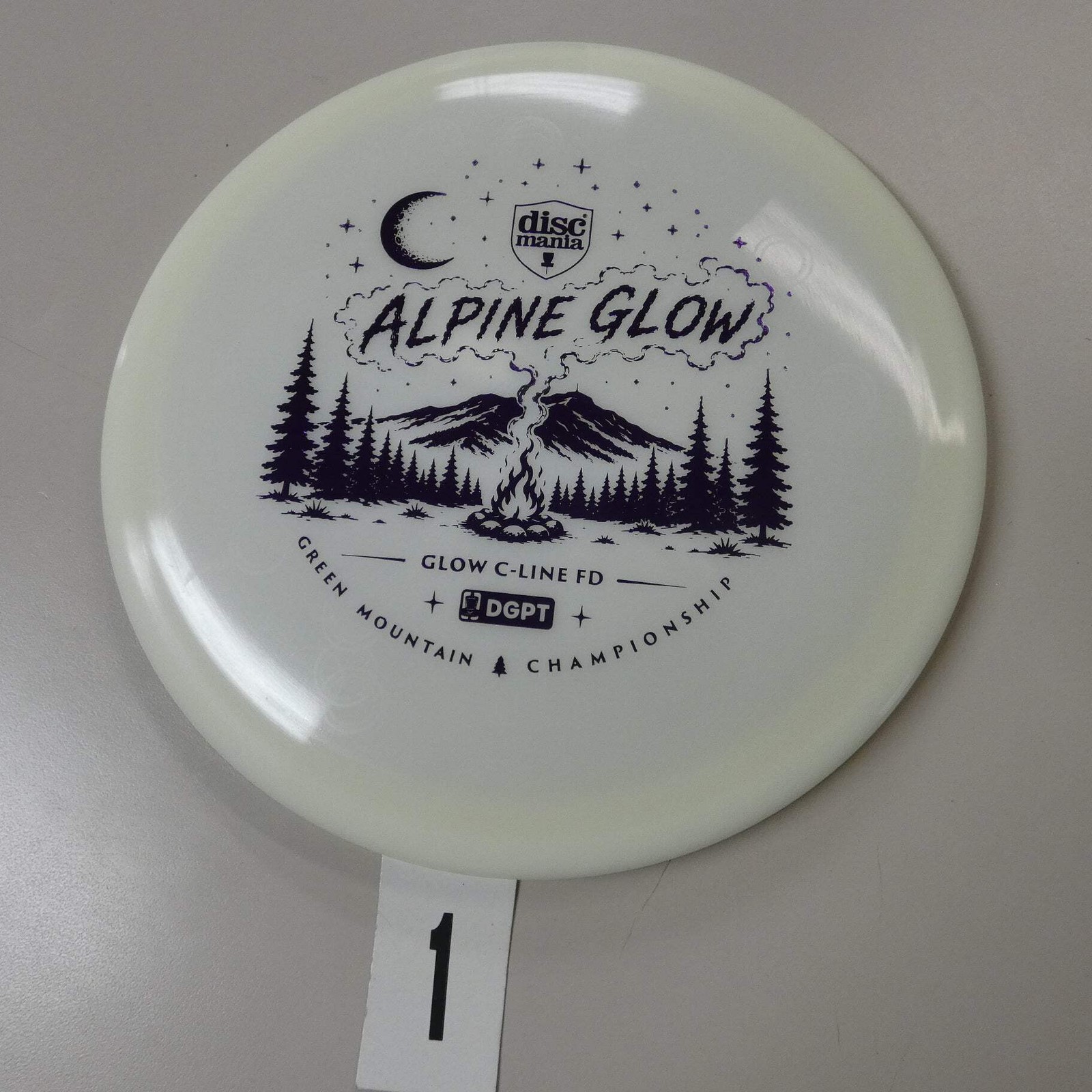 DiscMania Alpine Glow - Glow C-Line FD (Green Mountain Championship Fundraiser)
