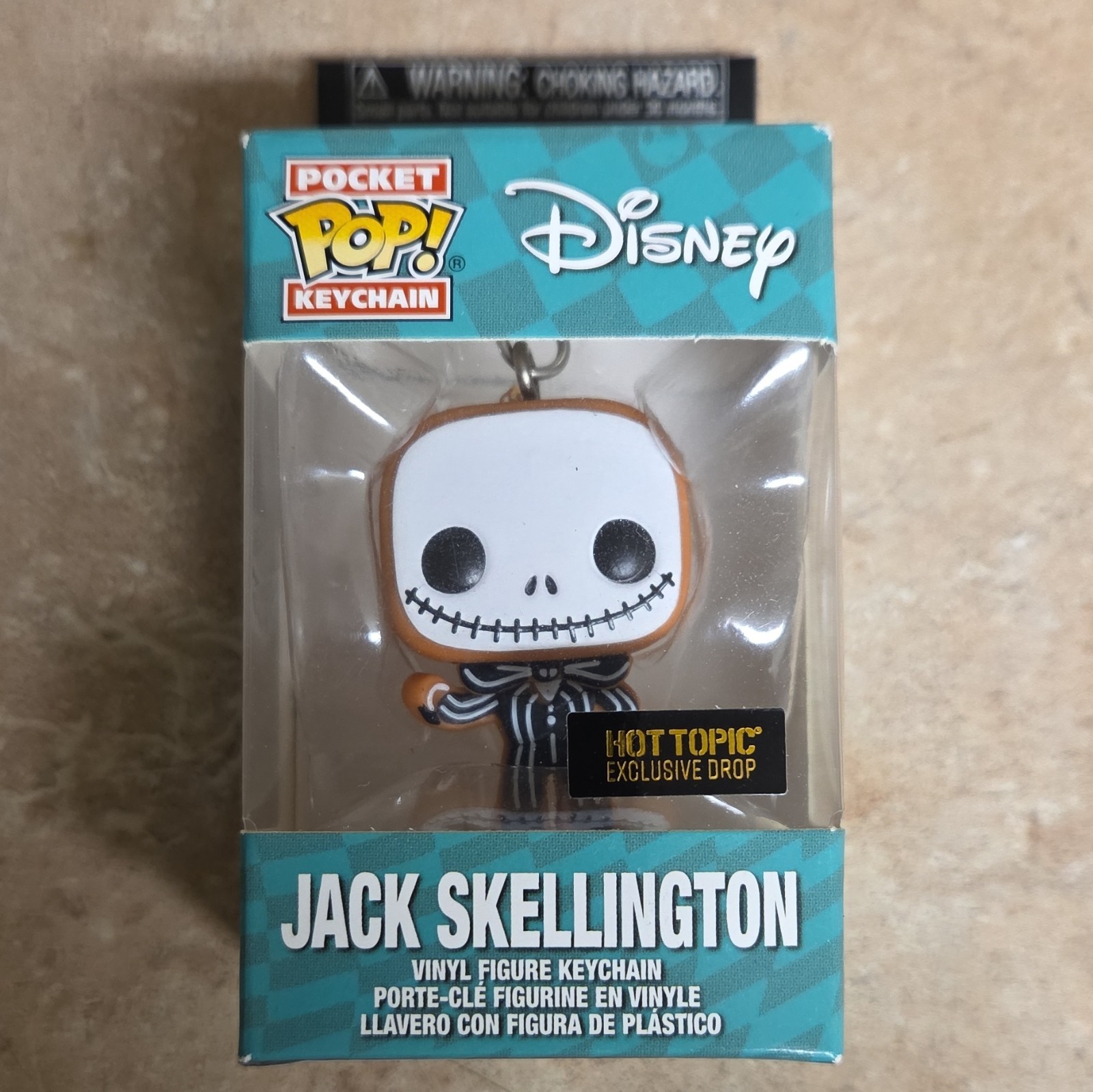 Jack Skellington (Gingerbread) -Funko Pocket Pop Keychain [Hot Topic Exclusive]