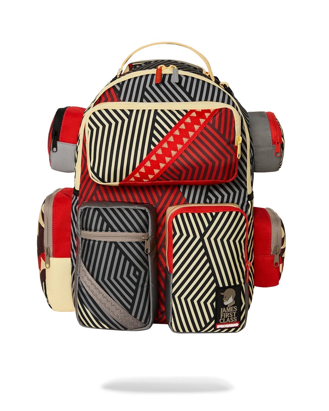 Sprayground James First Class Trooper Backpack PVC Laptop Travel Bag NWT