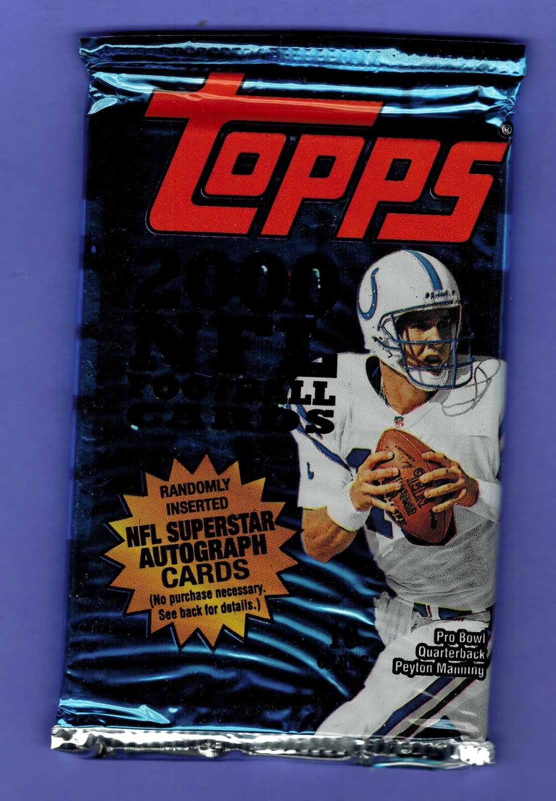 2000 Topps NFL 10 Card Factory Sealed Hobby Pack FROM MY ORIGINAL BOX