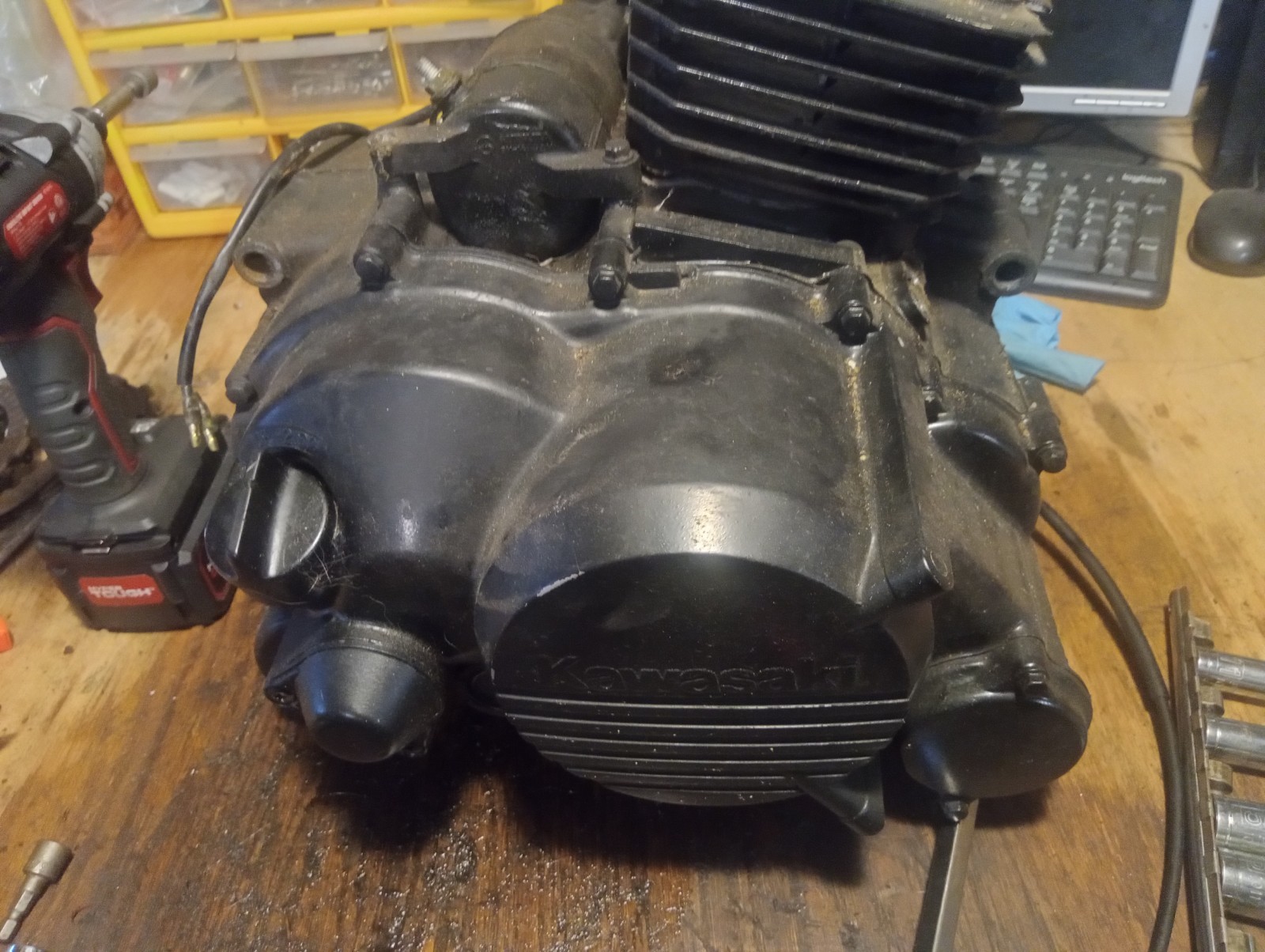 1996 Kawasaki Bayou 220 KLF220A ENGINE MOTOR 