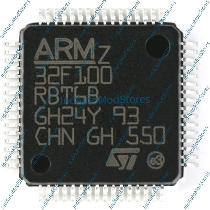5PCS STM32F100RBT6B LQFP-64 ARM Cortex-M3 32-bit microcontroller