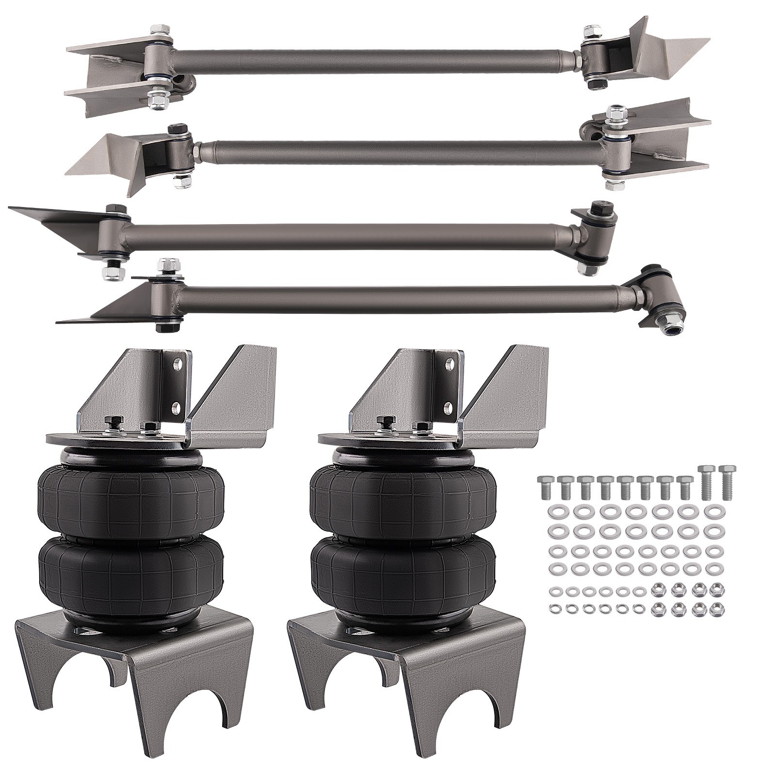 Weld On Triangulated 4 Link Suspension Kit Bars 2500 Bags Air Ride 2.75 axle