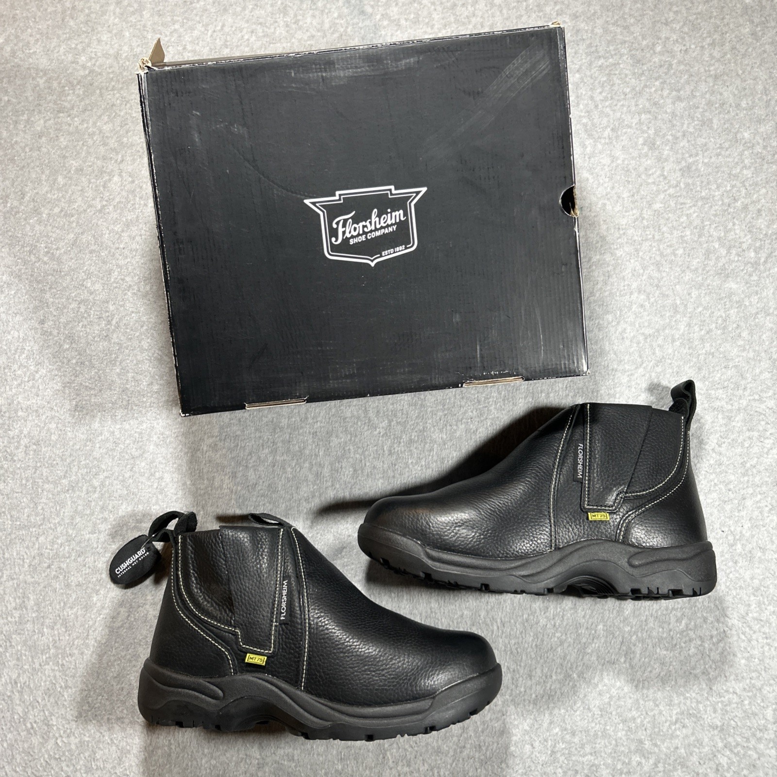 Florsheim Steel Toe Hercules Men's Metatarsal Guard EH Shoe Black Size 11 D