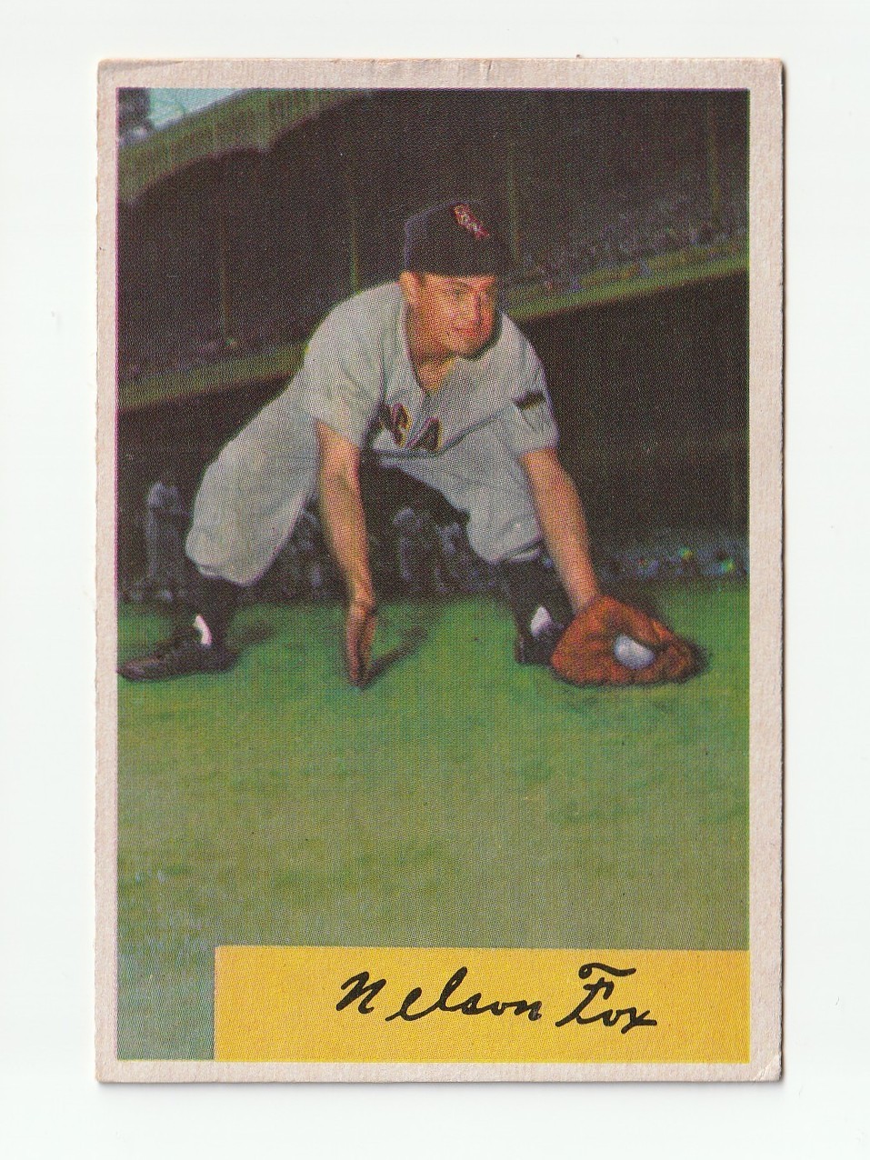 1954 Bowman Nellie Fox #6 Chicago White Sox HOF Vintage Baseball Card