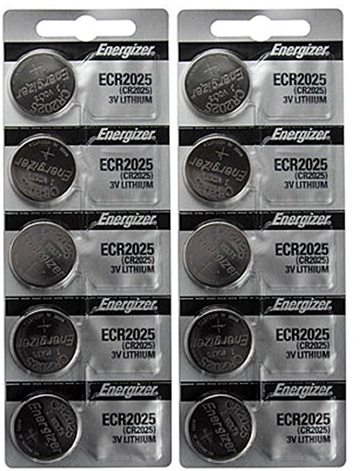 50 FRESH Genuine Energizer CR2025 ECR2025 3V Coin Button Batteries Fast Shipping