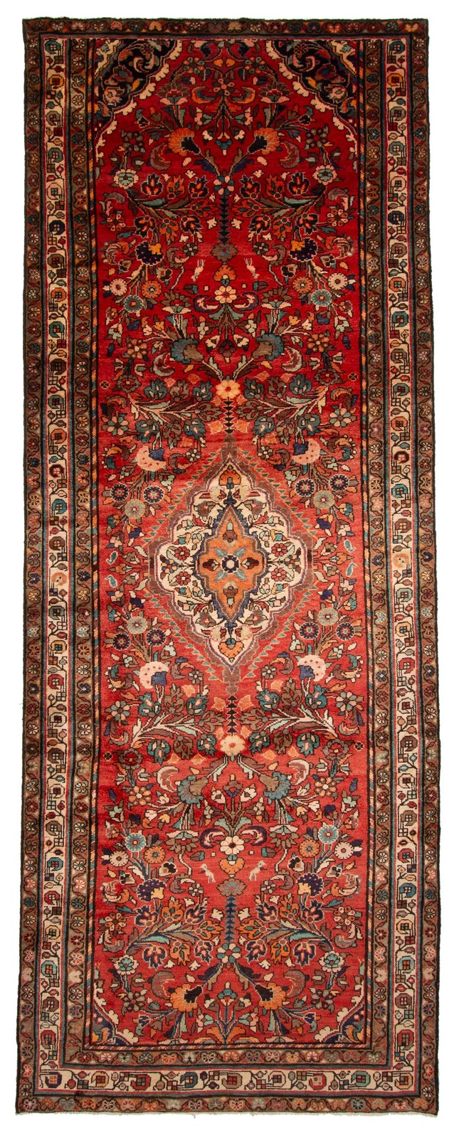 Vintage Hand-knotted Runner Rug 4\'6\