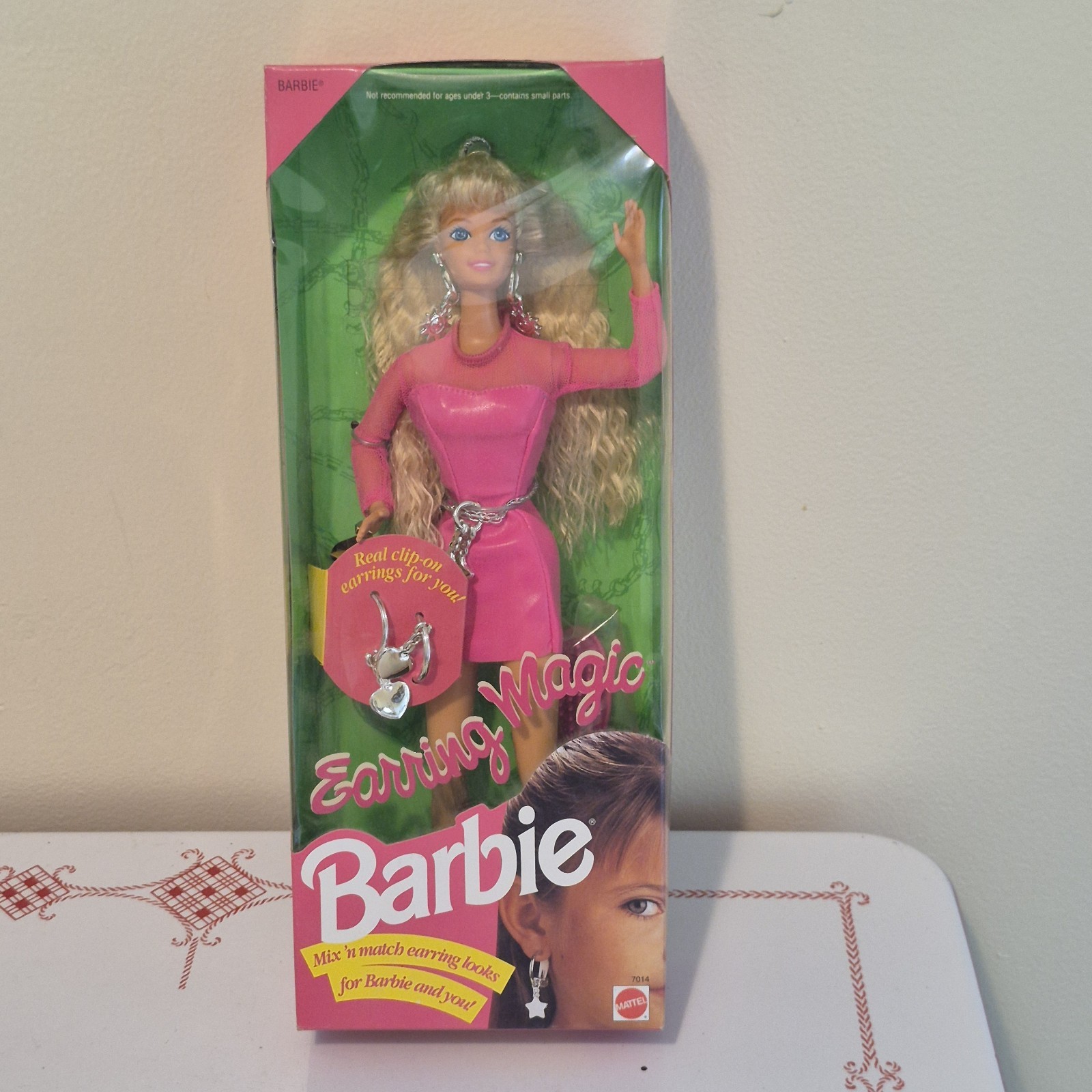 Vintage 1992 Earring Magic Barbie Doll #7014 Mattel New In Box NRFB Retro 90s Vintage 1992 Earring Magic Barbie Doll #7014 Mattel New In Box NRFB Retro 90s
