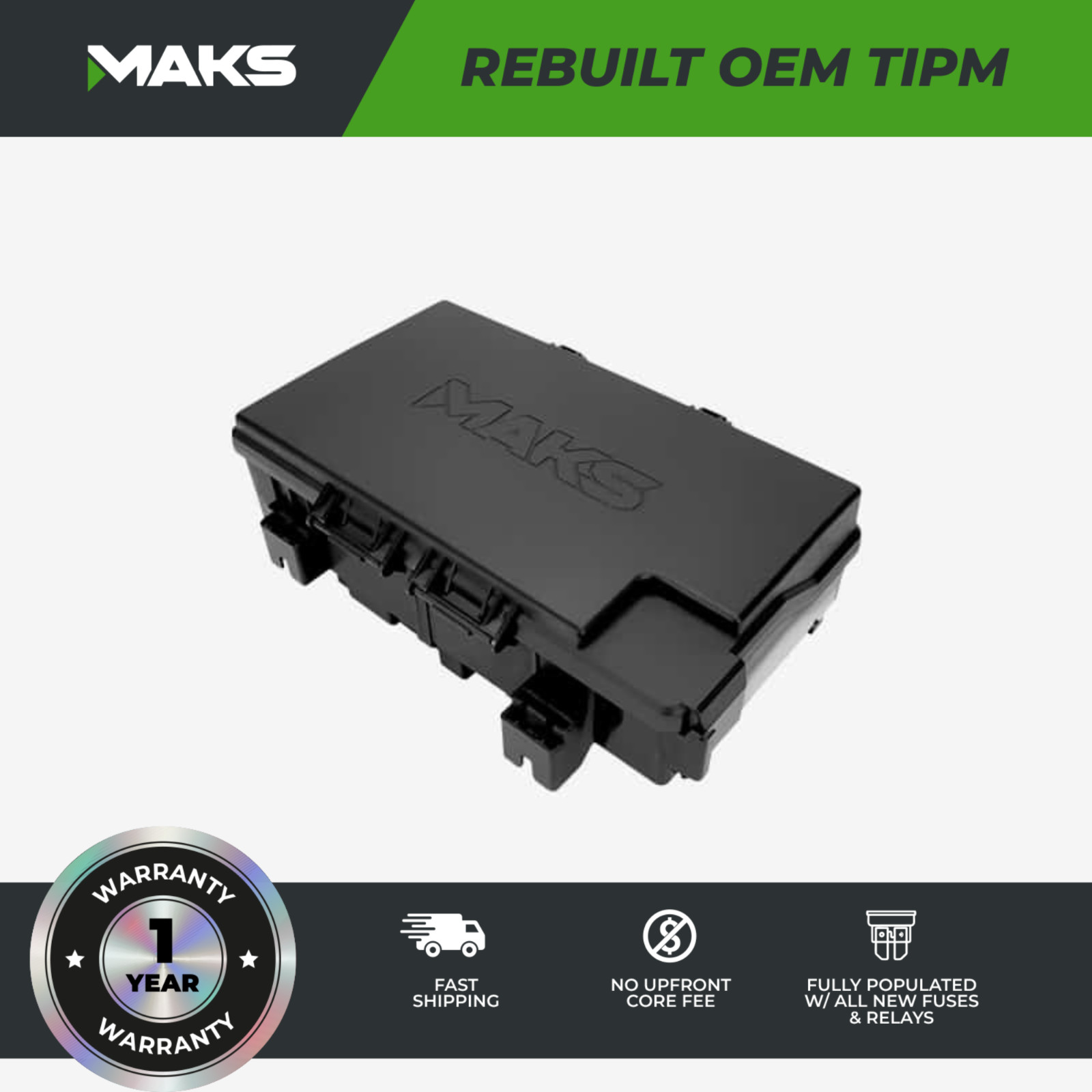 2018 – 2020 Dodge Durango OEM Rebuilt TIPM Fuse Box 68417608 1 YEAR WARRANTY