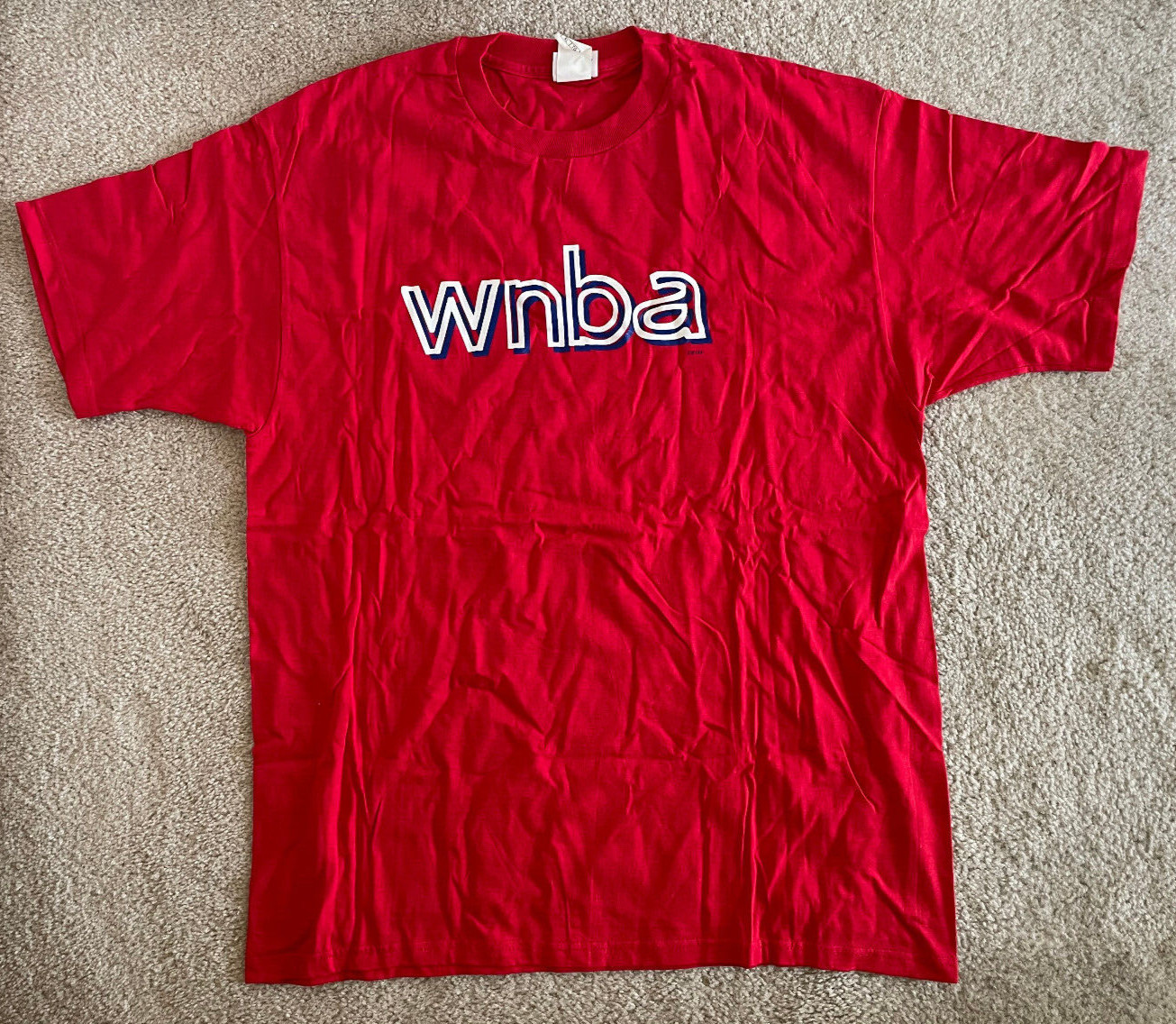 Vtg WNBA T-Shirt Champion Red Men\'s XL Rare Vintage EUC Basketball 100% Cotton Vtg WNBA T-Shirt Champion Red Men\'s XL Rare Vintage EUC Basketball 100% Cotton