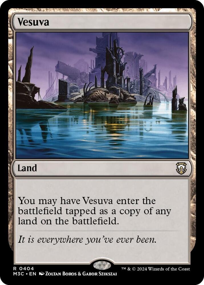 1x Vesuva - Commander: Modern Horizons 3 - NM  -  MTG