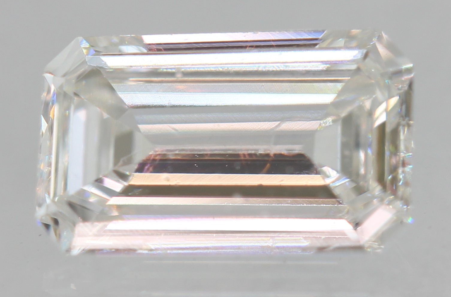 Certified 0.50 Carat F VS1 Emerald Natural Enhanced MINED Diamond 6.3x3.91mm